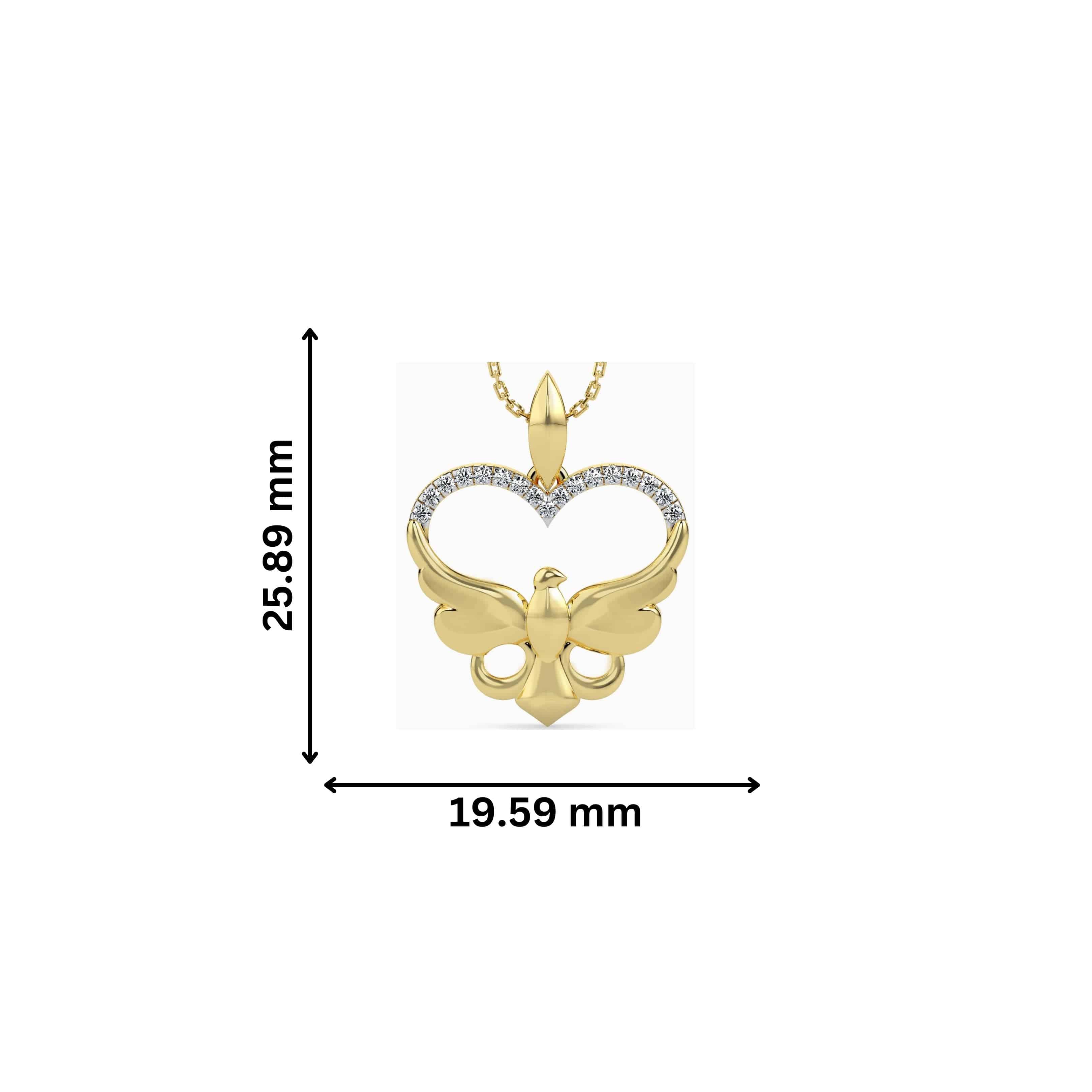 Angely lab grown diamond pendant designs for female Fiona Diamonds