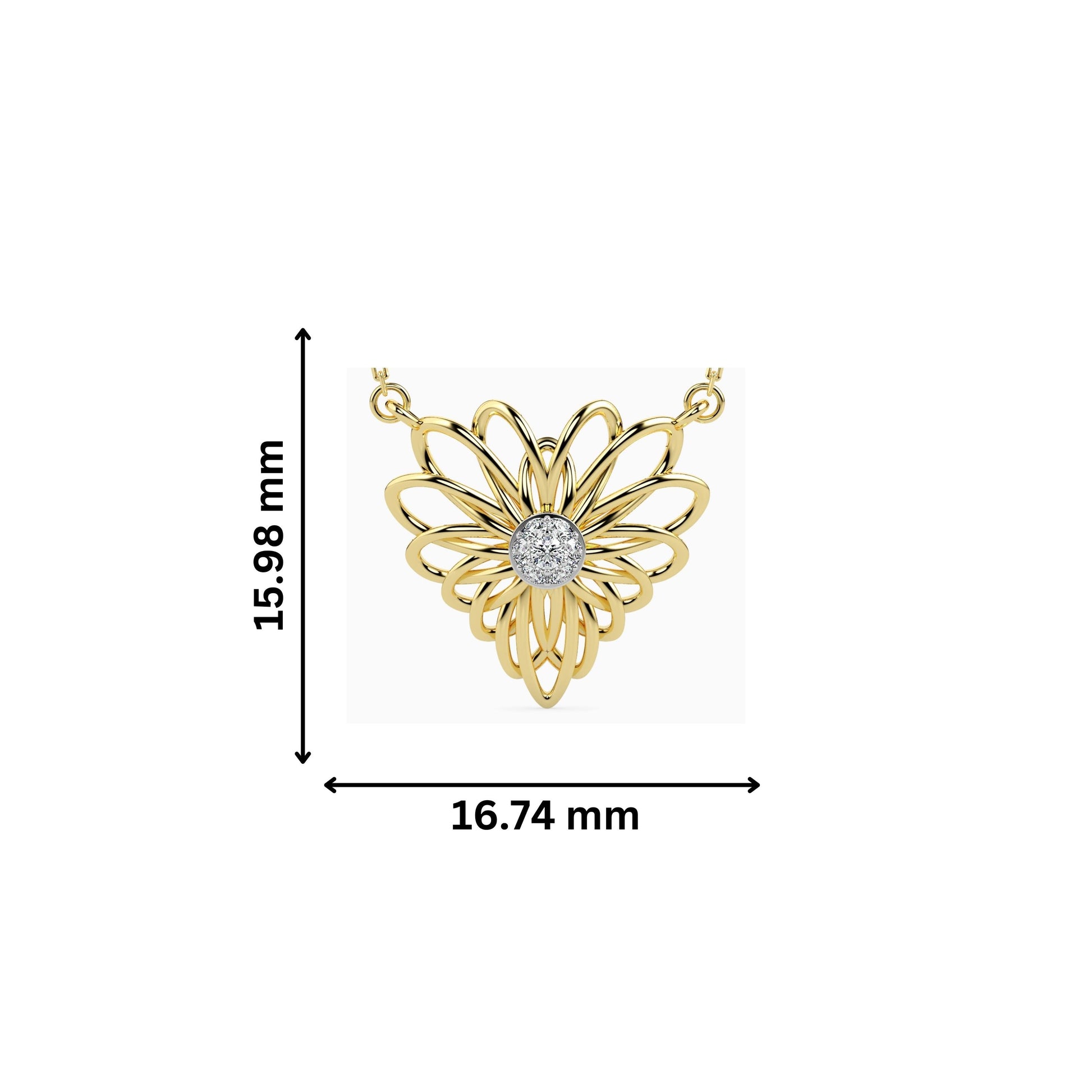 Maze lab grown diamond pendant designs for female Fiona Diamonds