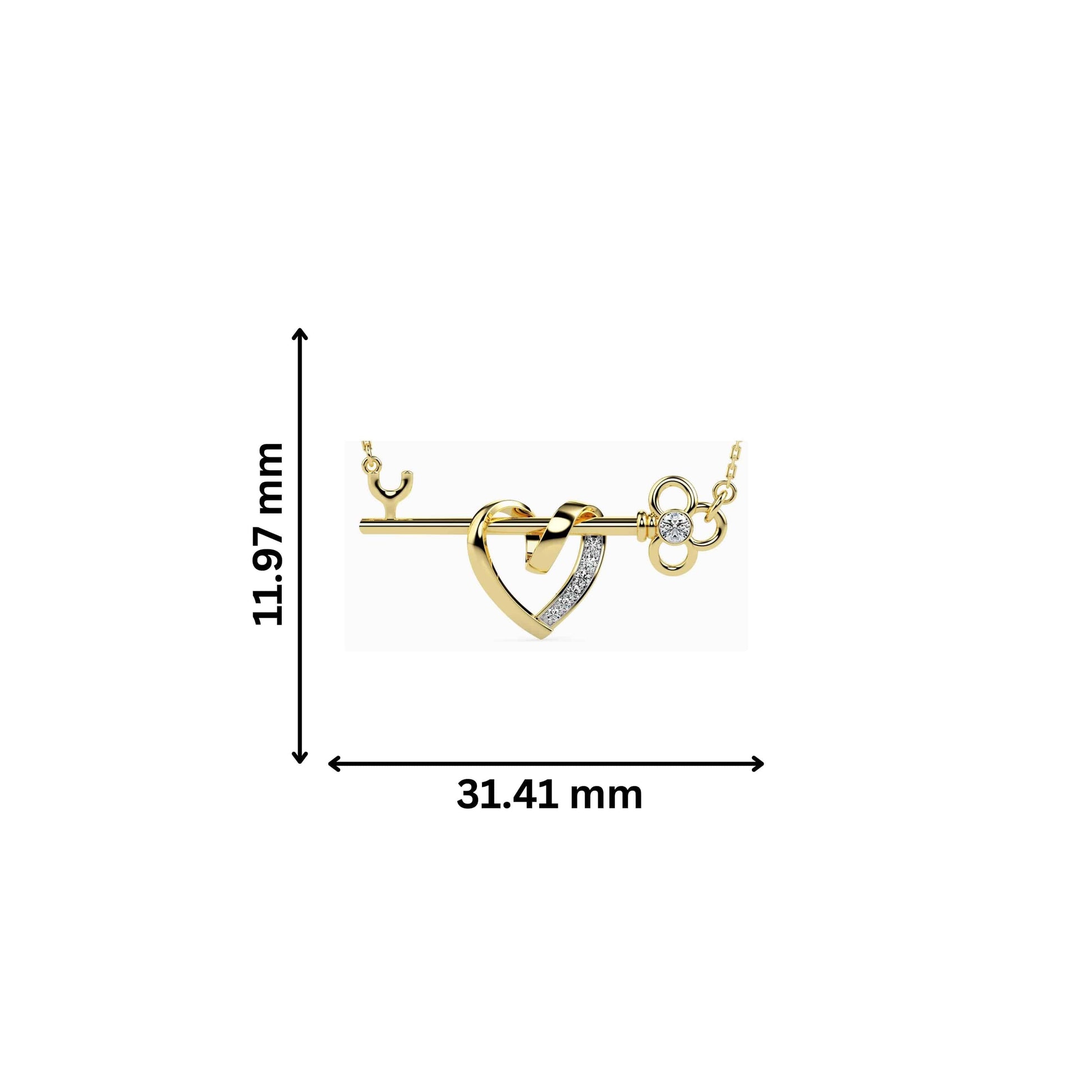 Placidity Round delicate lab grown diamond pendant Fiona Diamonds
