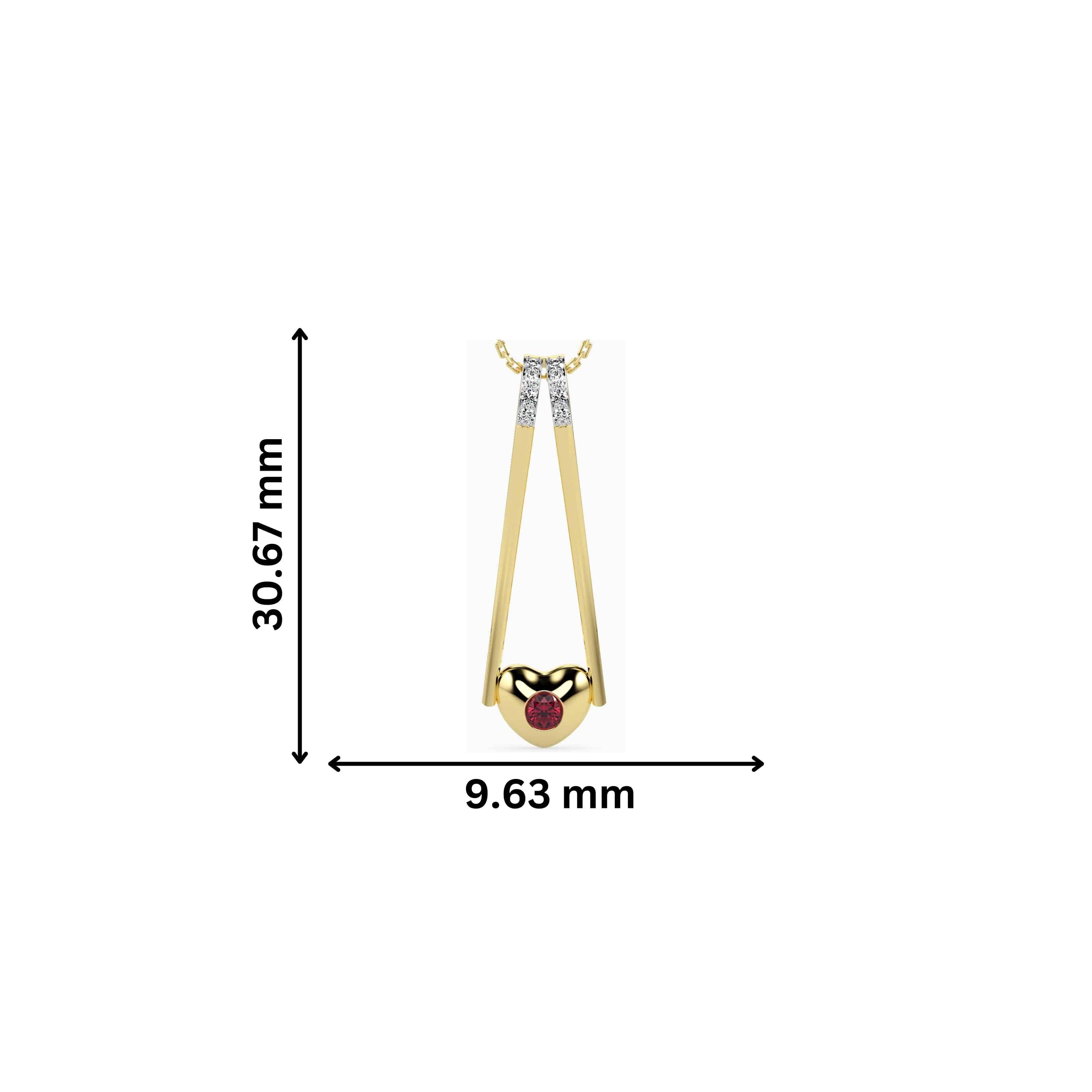 Ingenuity Round delicate lab grown diamond pendant Fiona Diamonds