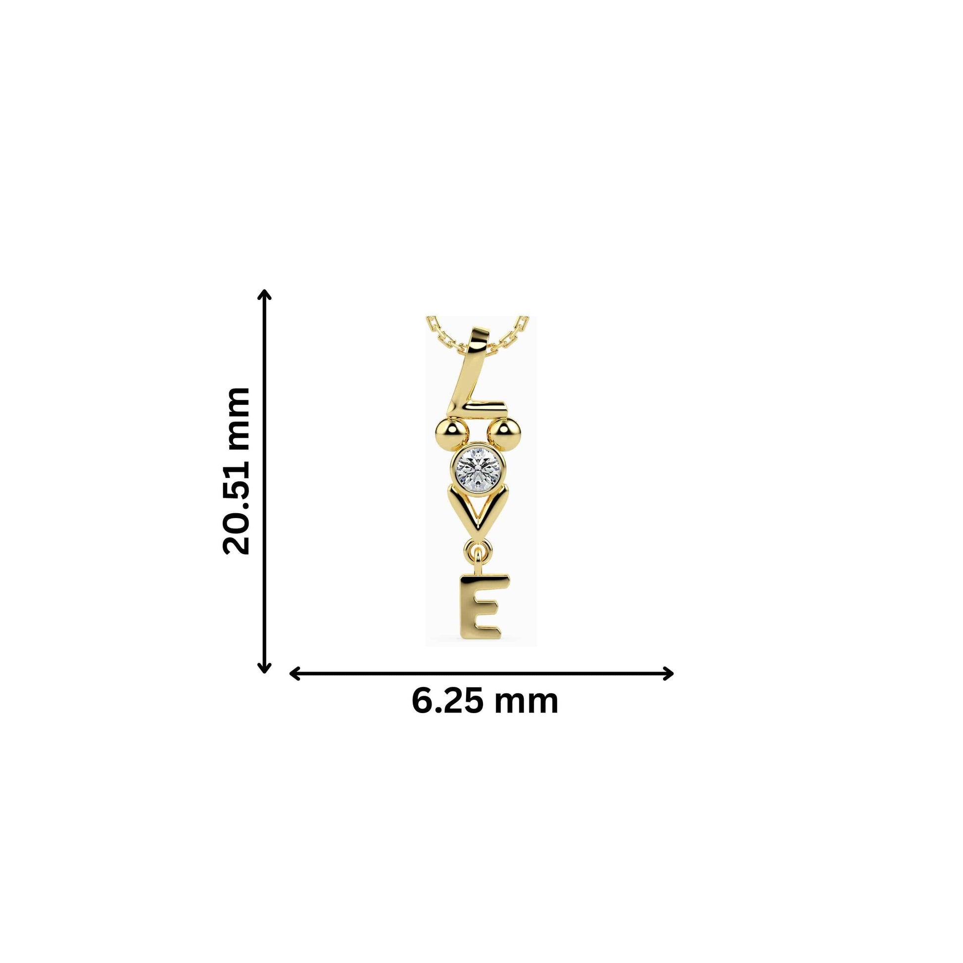 Strikey Round delicate lab grown diamond pendant Fiona Diamonds