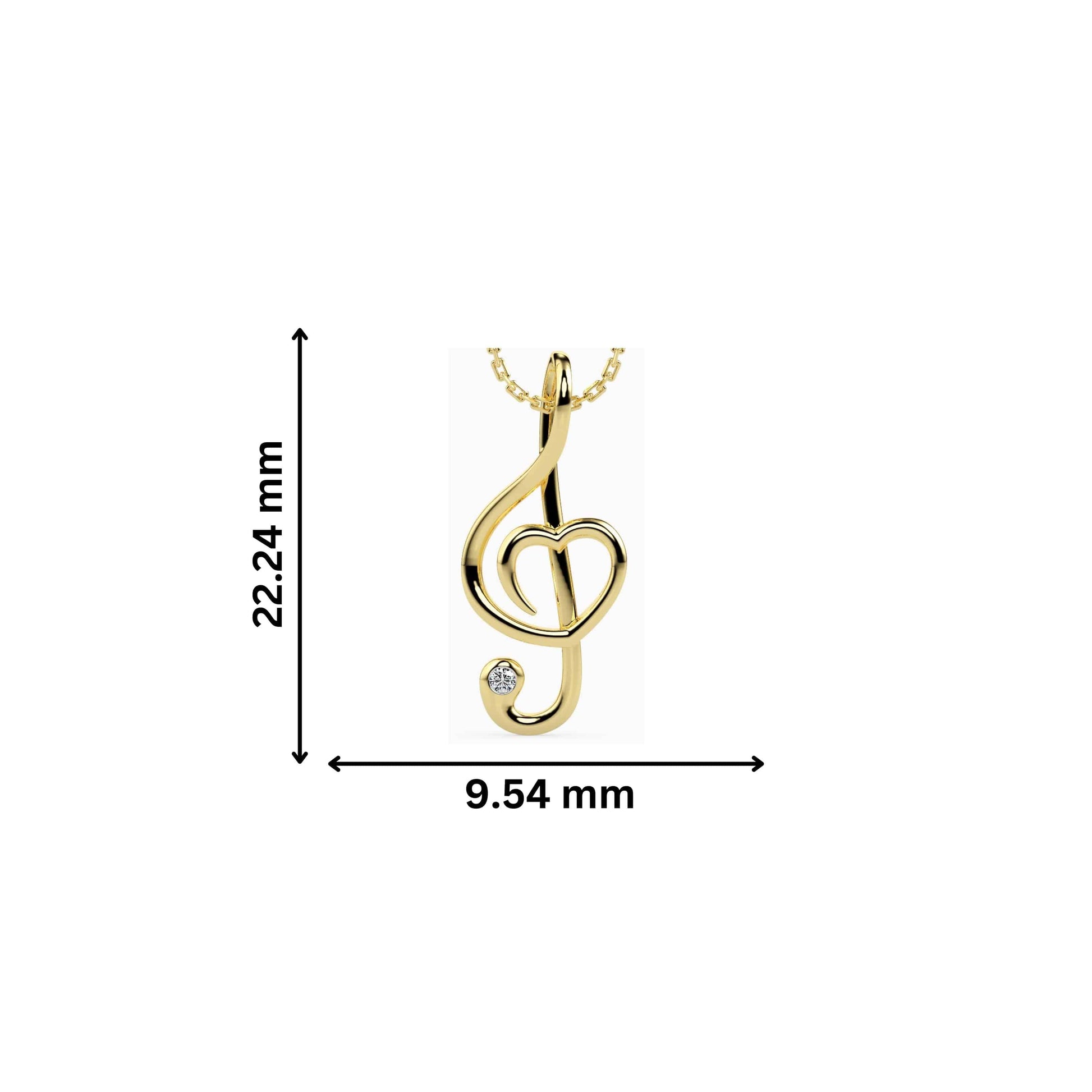 Sound Round delicate lab grown diamond pendant Fiona Diamonds