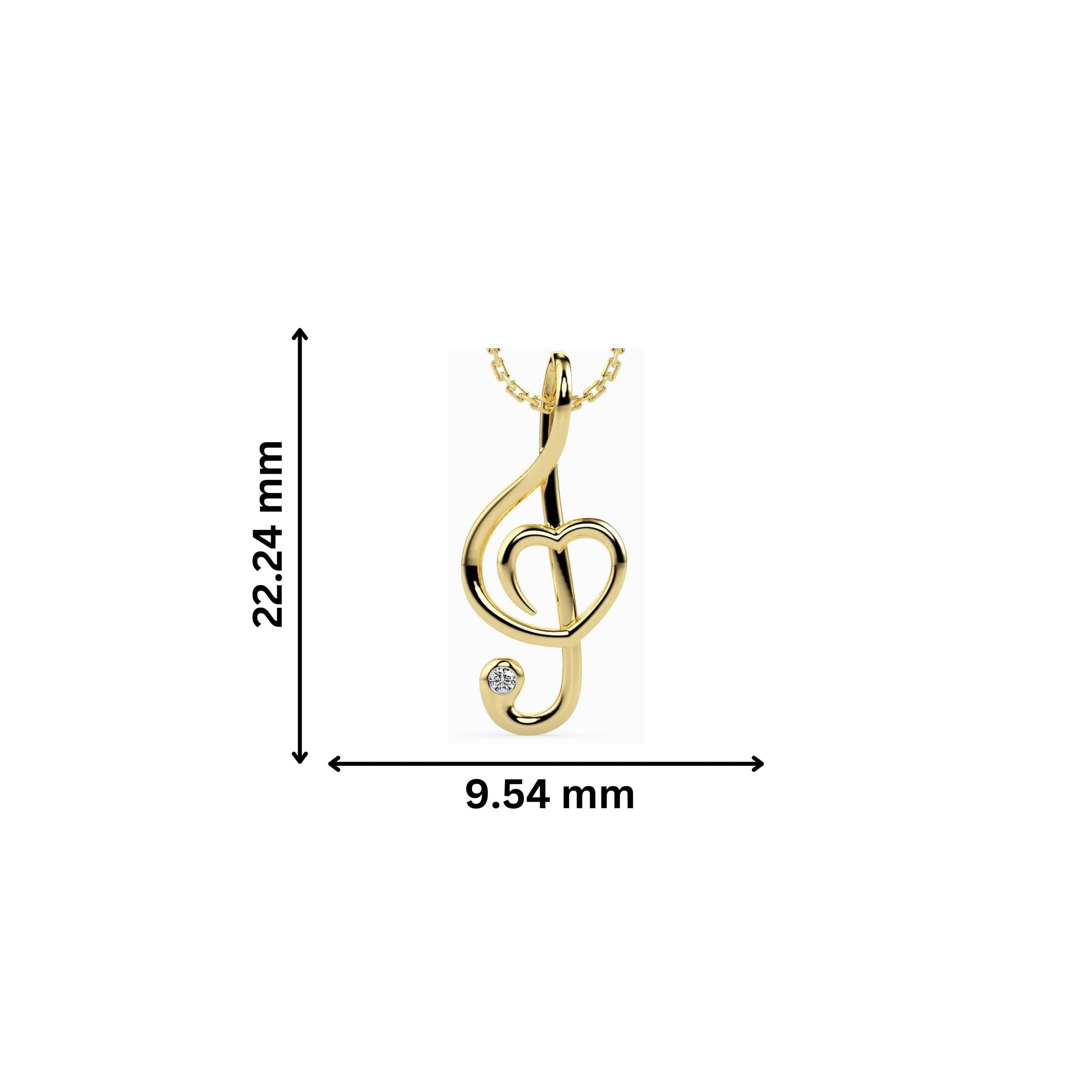 Sound Round delicate lab grown diamond pendant Fiona Diamonds