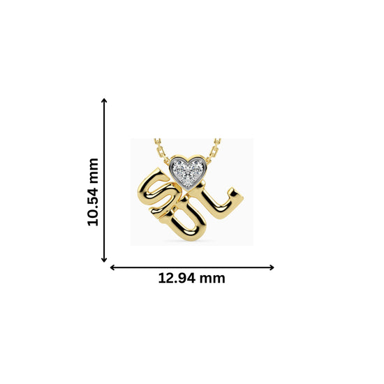 Load image into Gallery viewer, Saasy lab grown diamond pendant design for women Fiona Diamonds
