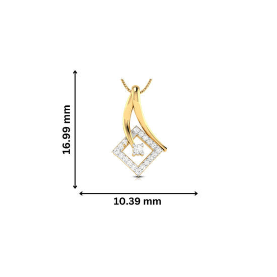 Load image into Gallery viewer, Held lab grown diamond pendant design for women Fiona Diamonds

