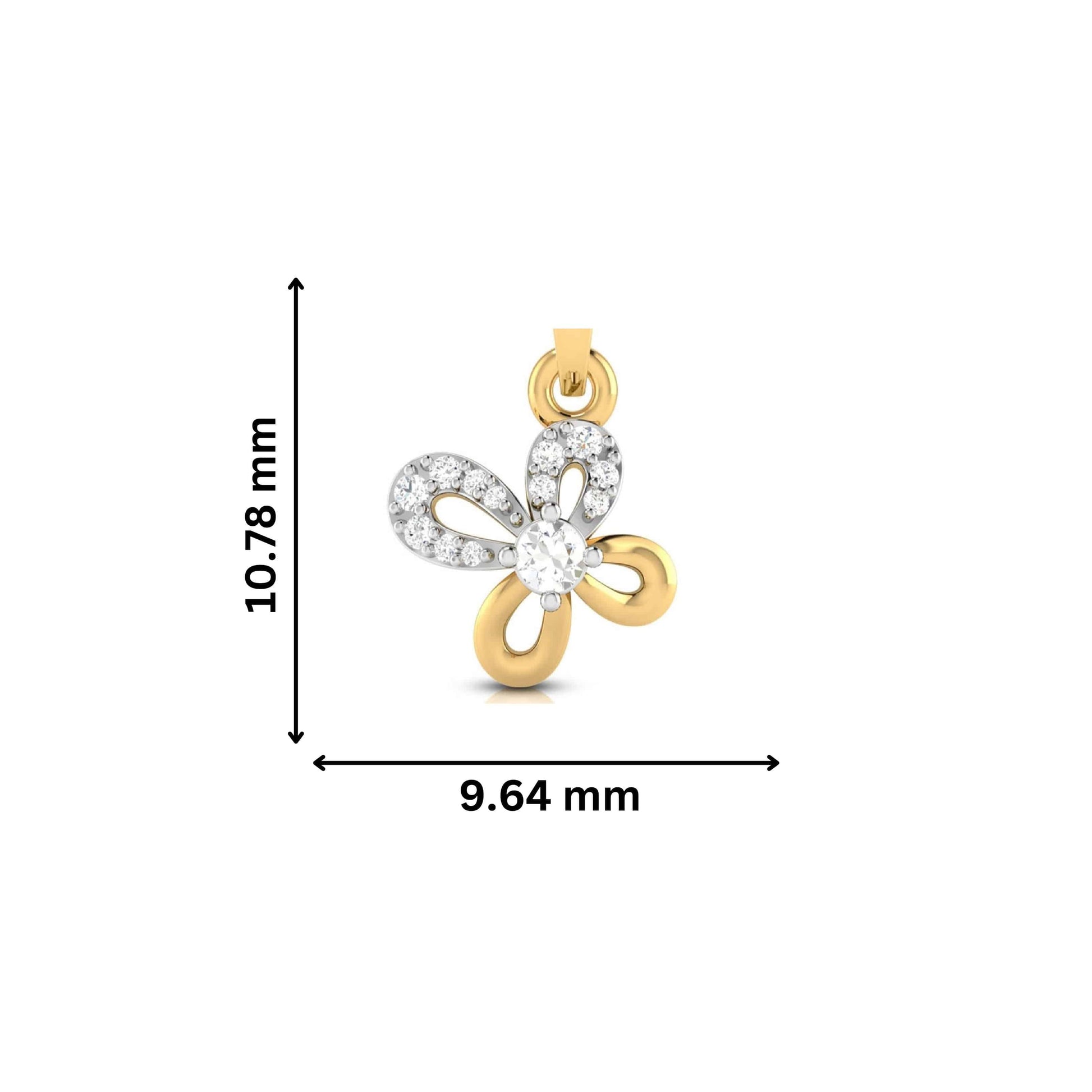Uneven lab grown diamond pendant designs for female Fiona Diamonds