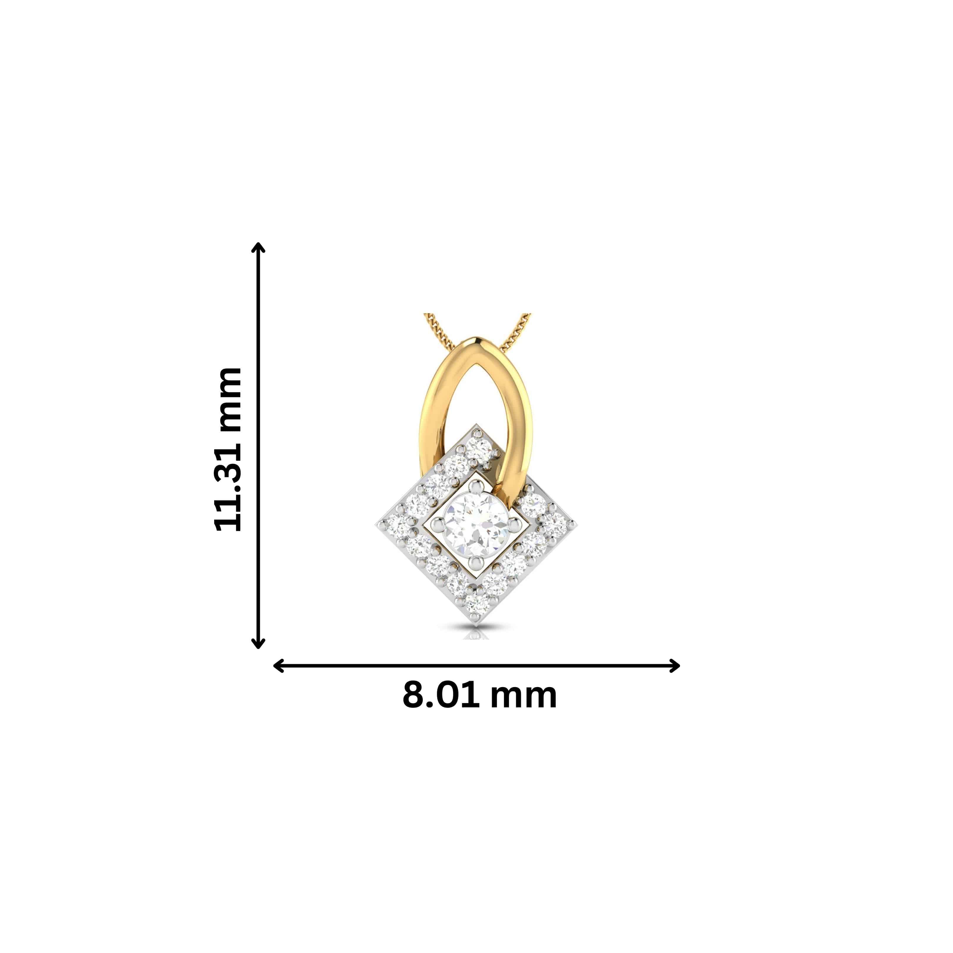 Interlocked lab grown diamond pendant designs for female Fiona Diamonds