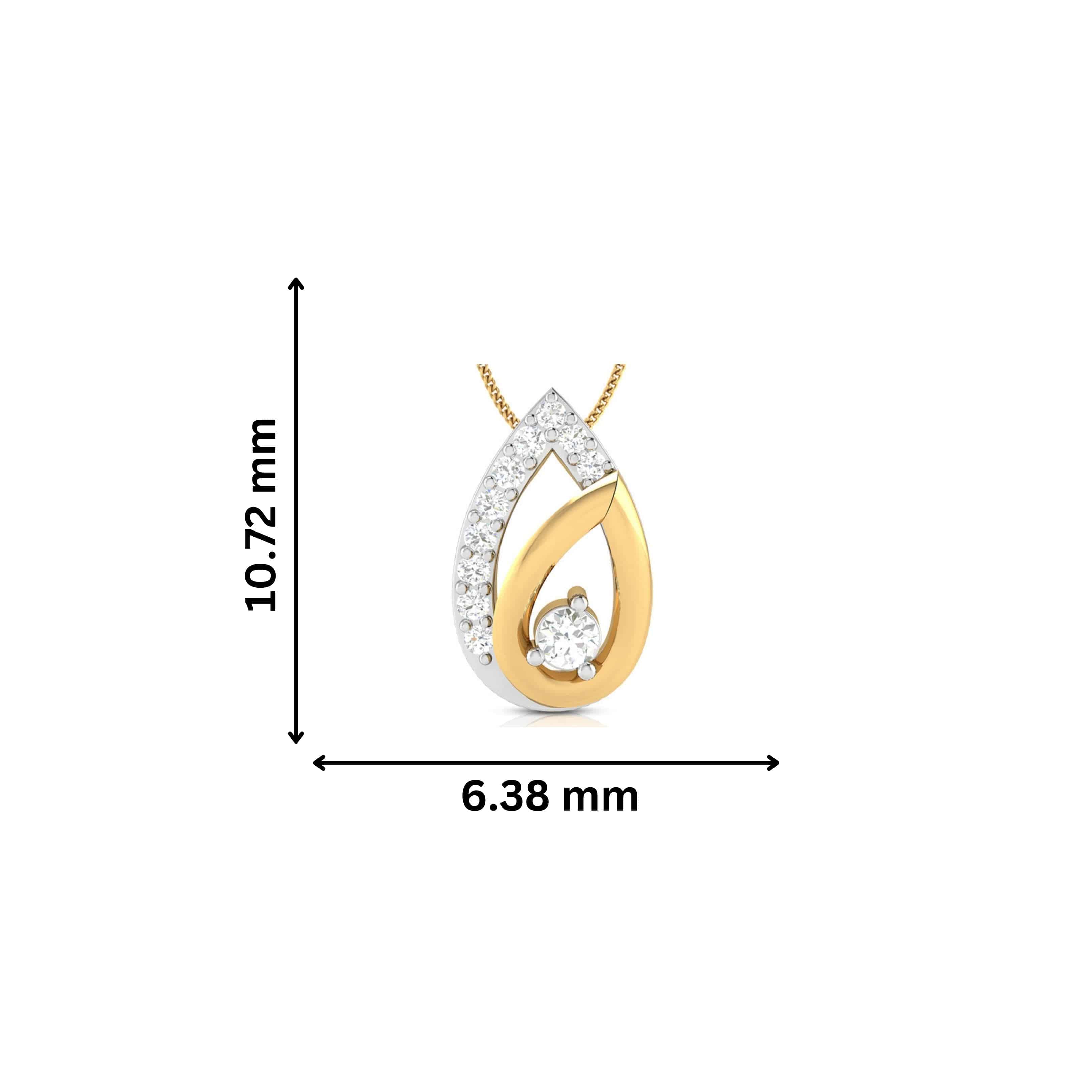 Husk lab grown diamond pendant designs for female Fiona Diamonds