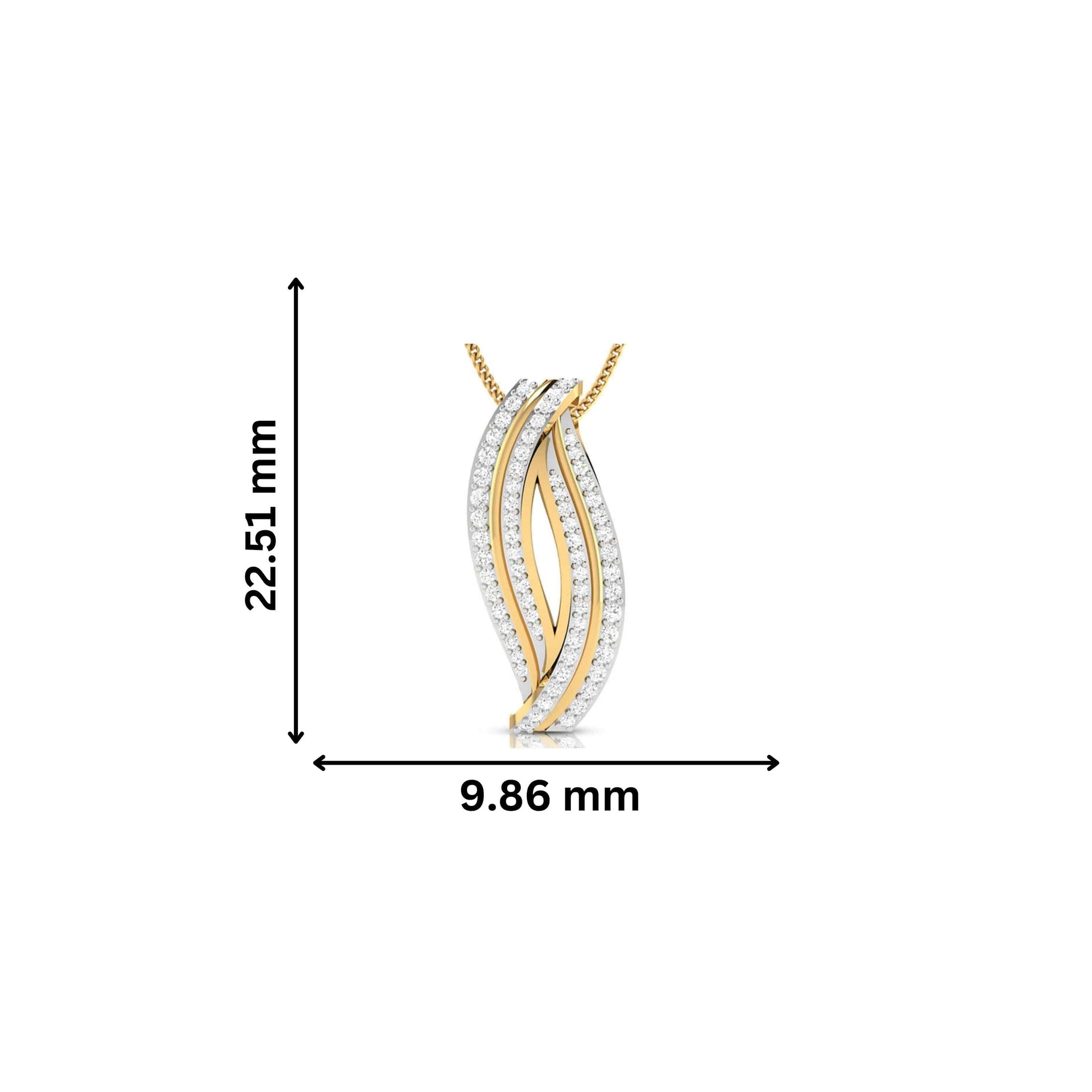 Snarl lab grown diamond pendant designs for female Fiona Diamonds