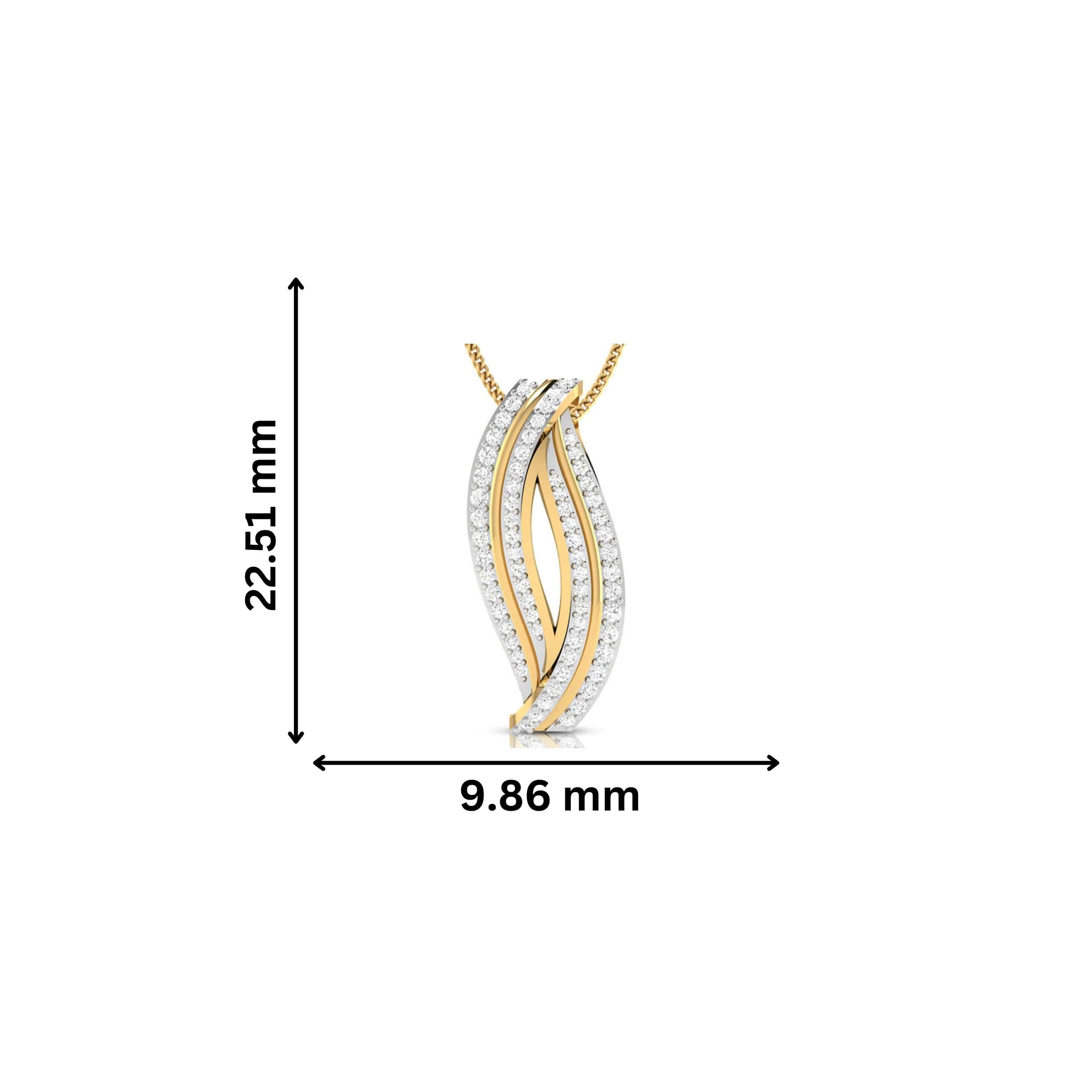 Snarl lab grown diamond pendant designs for female Fiona Diamonds
