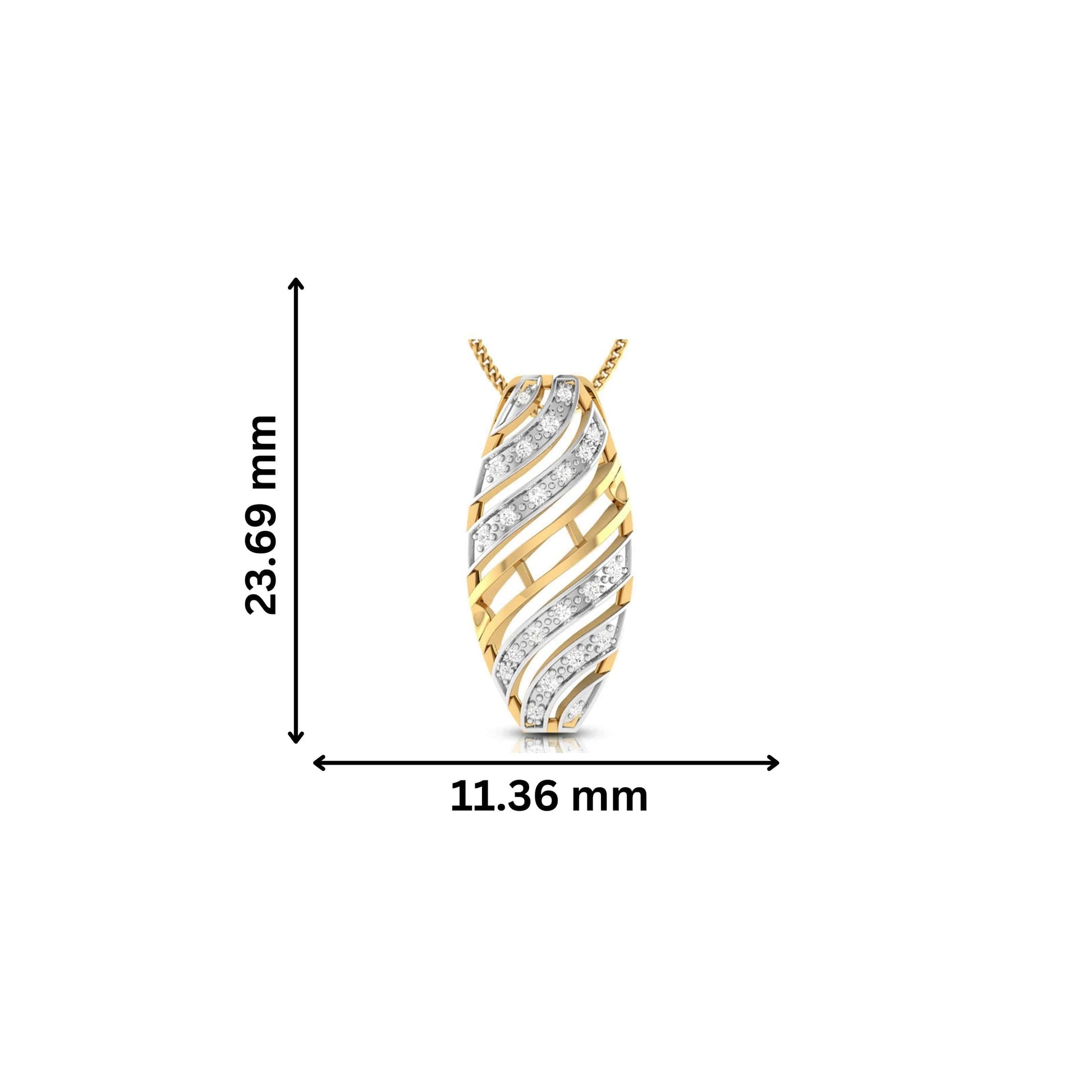 Flight modern lab grown diamond pendant design Fiona Diamonds