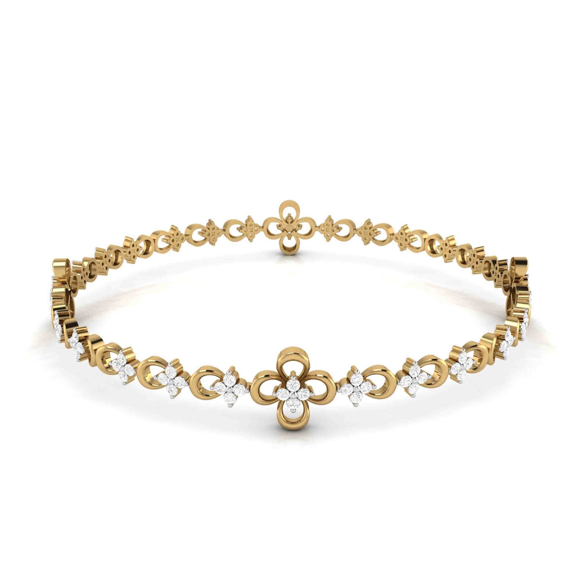 Meadow Beauty Daily Wear Bangle Fiona Diamonds