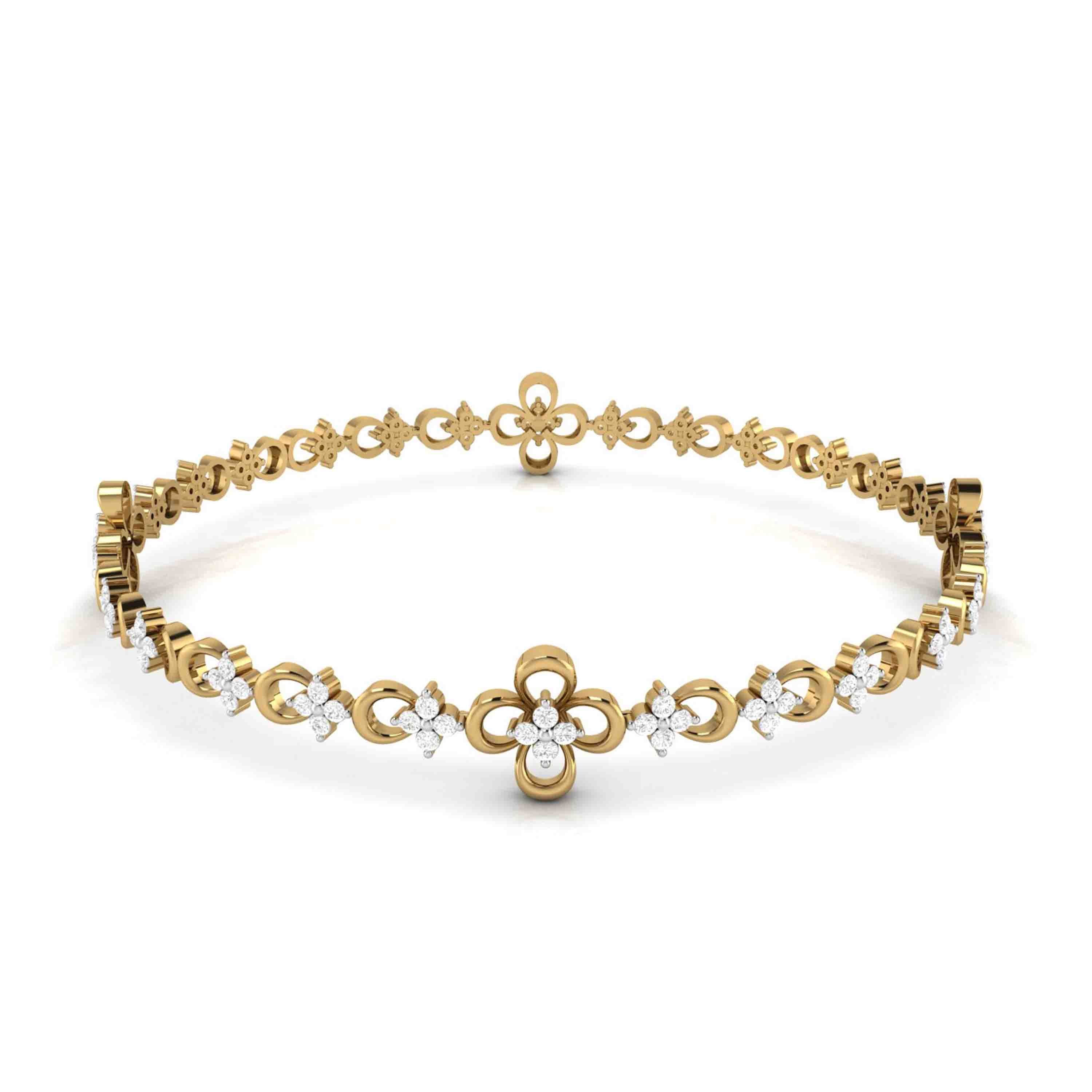 Meadow Beauty Daily Wear Bangle Fiona Diamonds