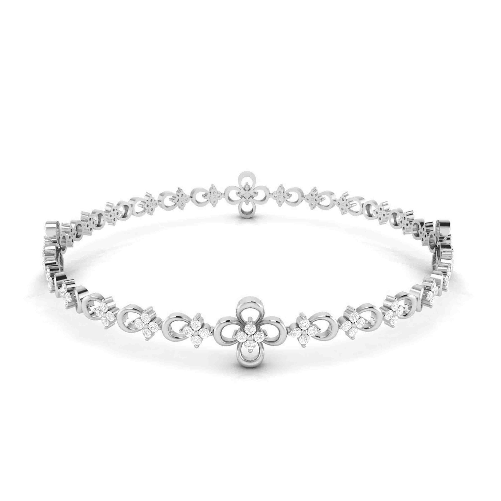 Meadow Beauty Daily Wear Bangle Fiona Diamonds