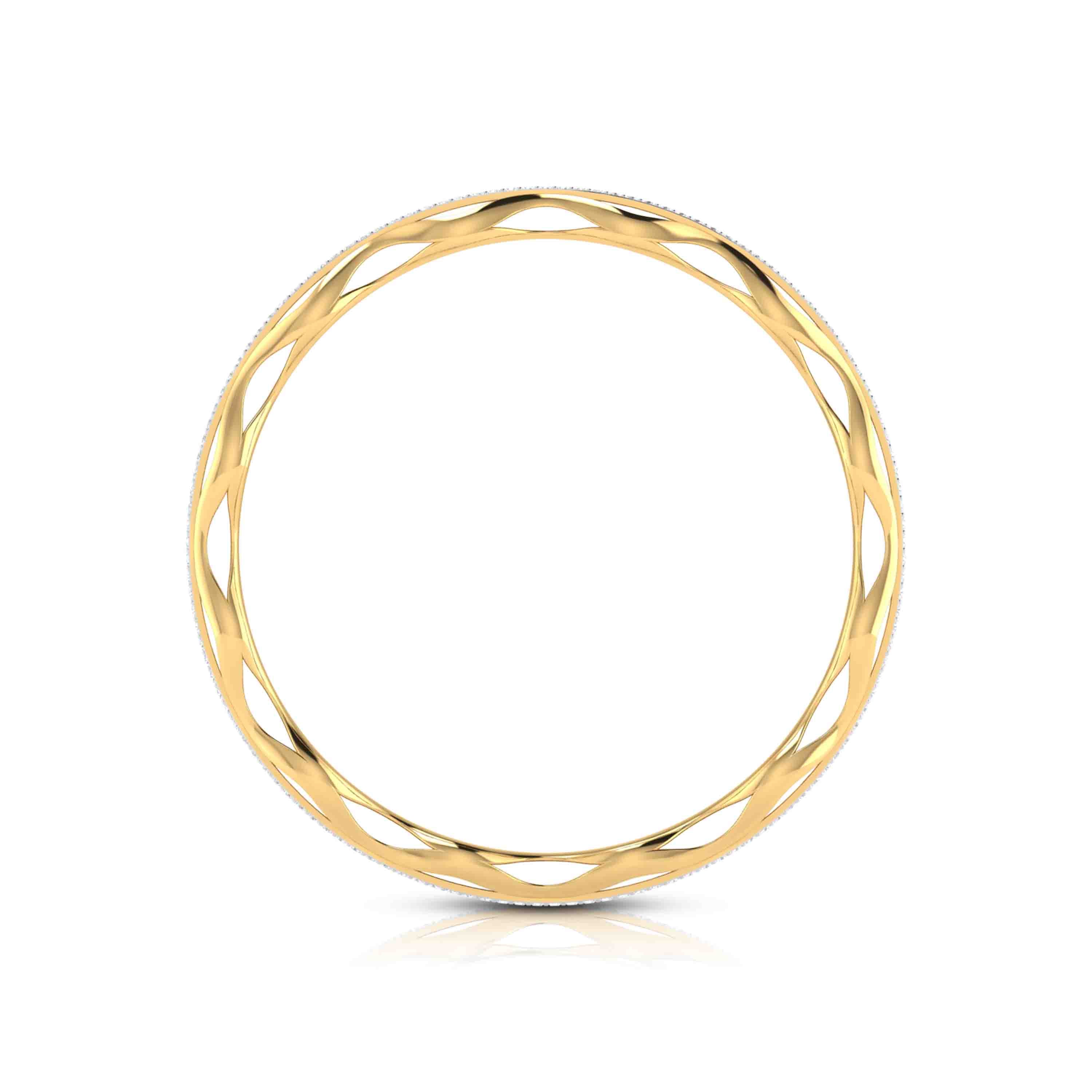 Twisted Frills Openable Bangle Fiona Diamonds