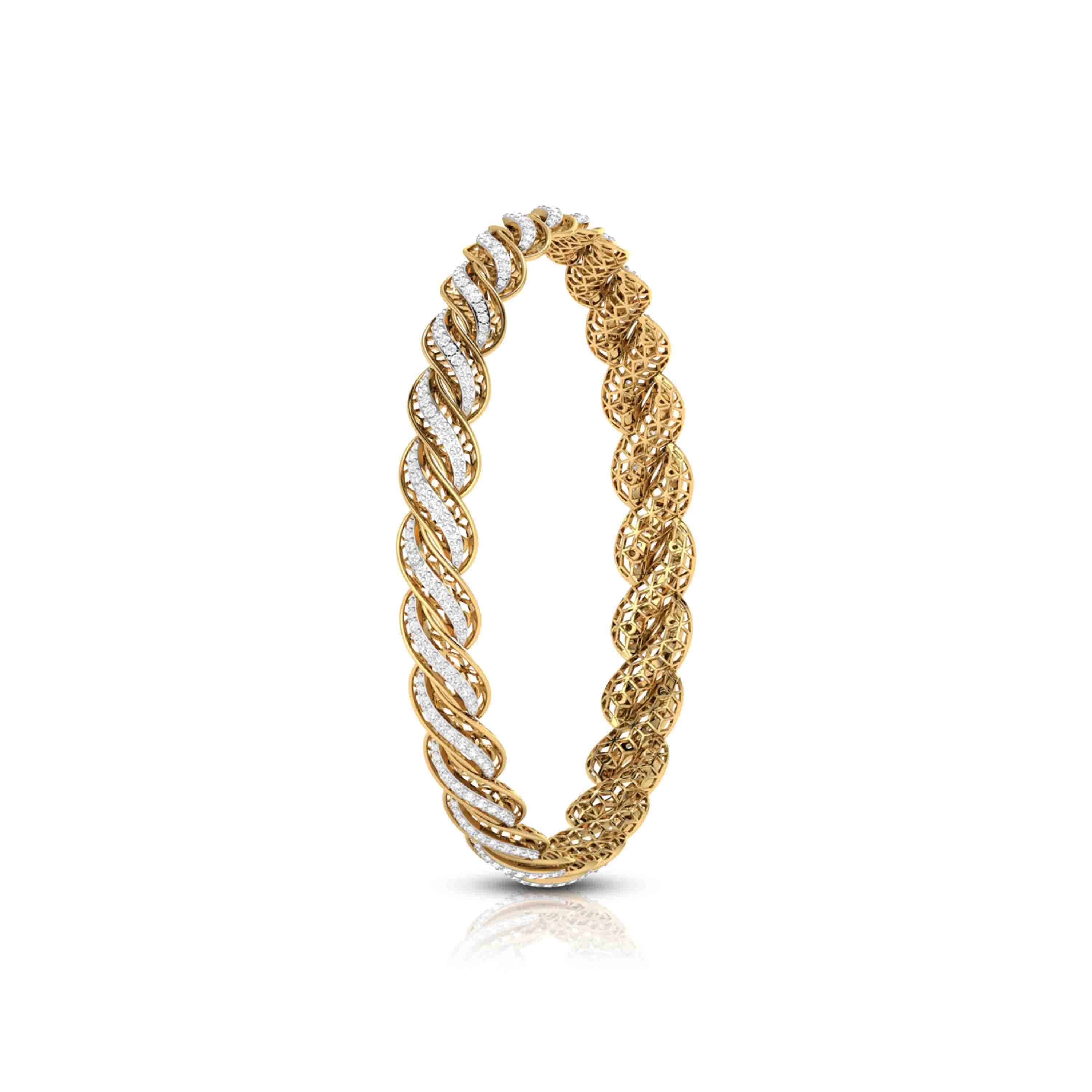 Braidy Kada Bangle Fiona Diamonds