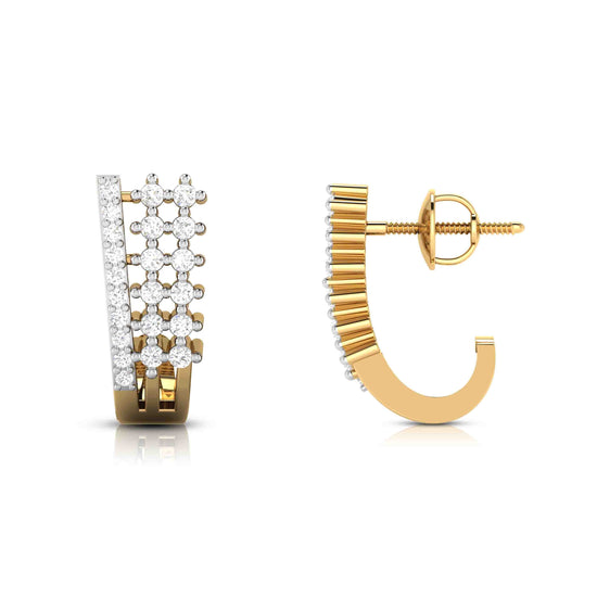 Load image into Gallery viewer, Latest earrings design Topaz Lab Grown Diamond Earrings Fiona Diamonds
