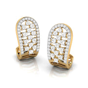 Daily wear earrings design Langue Lab Grown Diamond Bali Fiona Diamonds