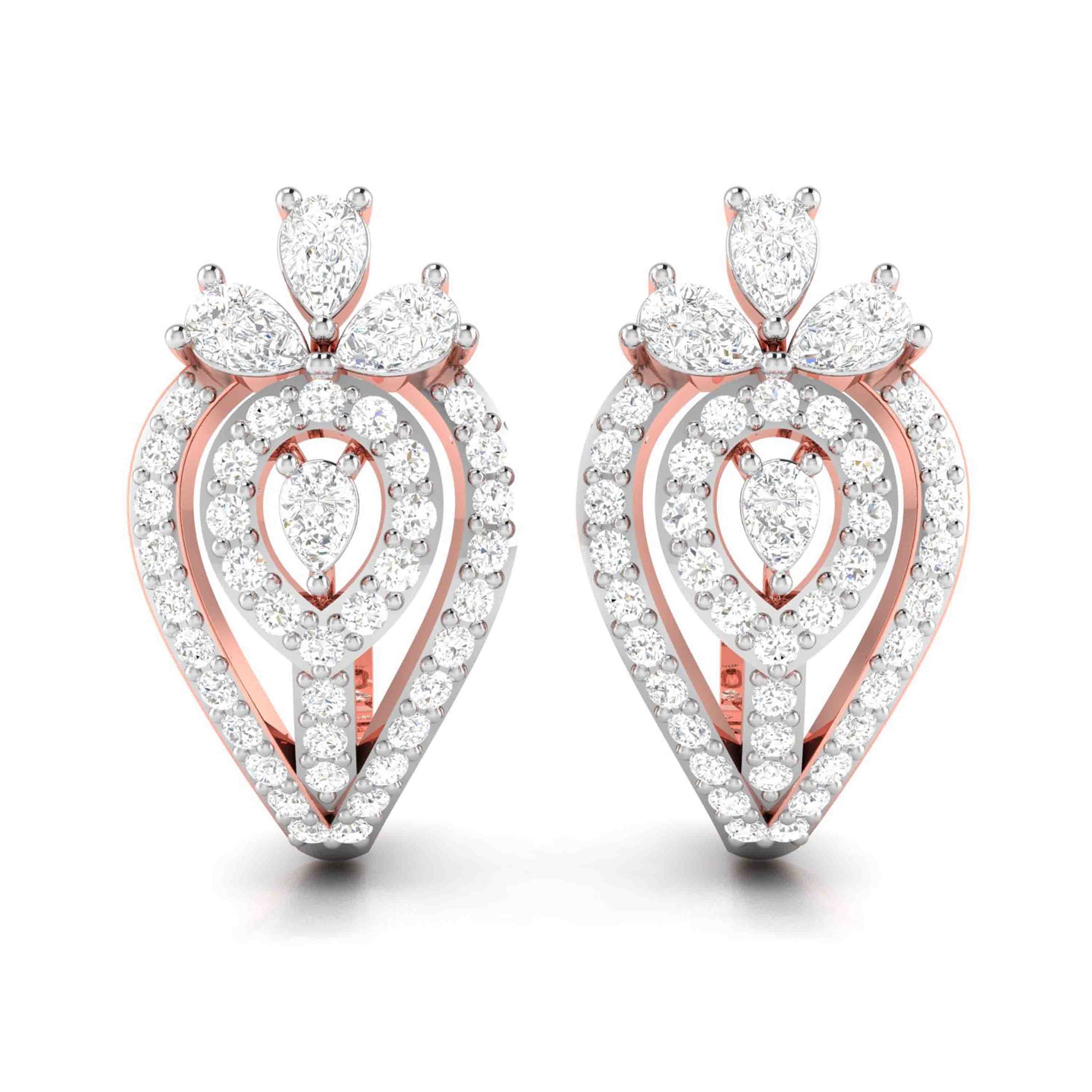 Designer earrings collection Reactive Lab Grown Diamond Earrings Fiona Diamonds