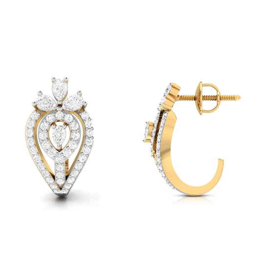 Latest earrings design Elona Lab Grown Diamond Earrings Fiona Diamonds