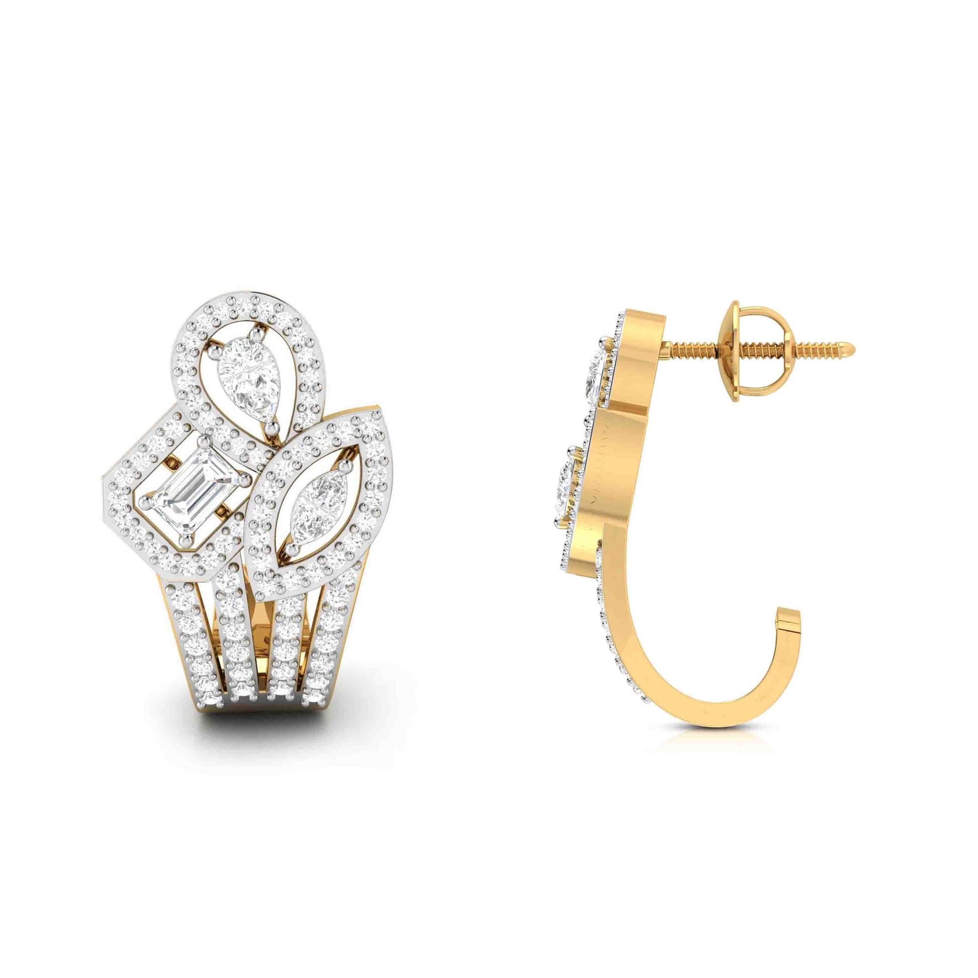 Designer earrings collection Trellis Lab Grown Diamond Bali Fiona Diamonds