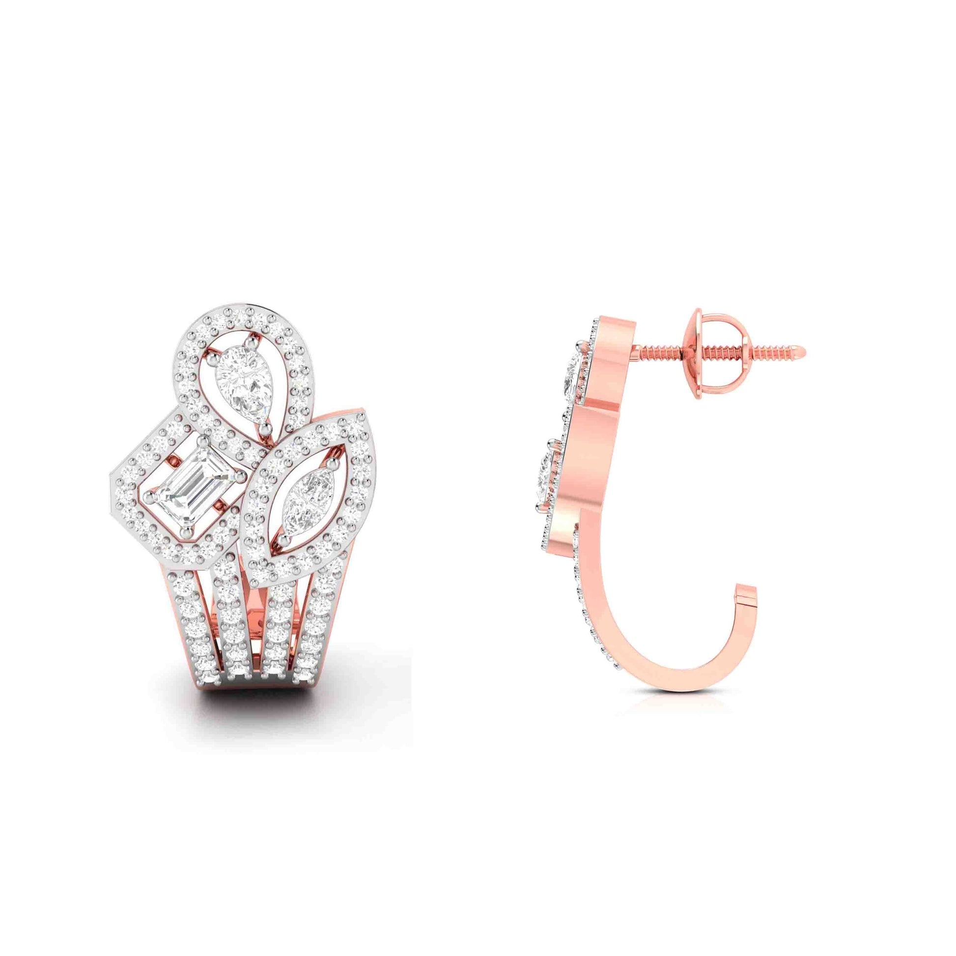 Designer earrings collection Trellis Lab Grown Diamond Bali Fiona Diamonds
