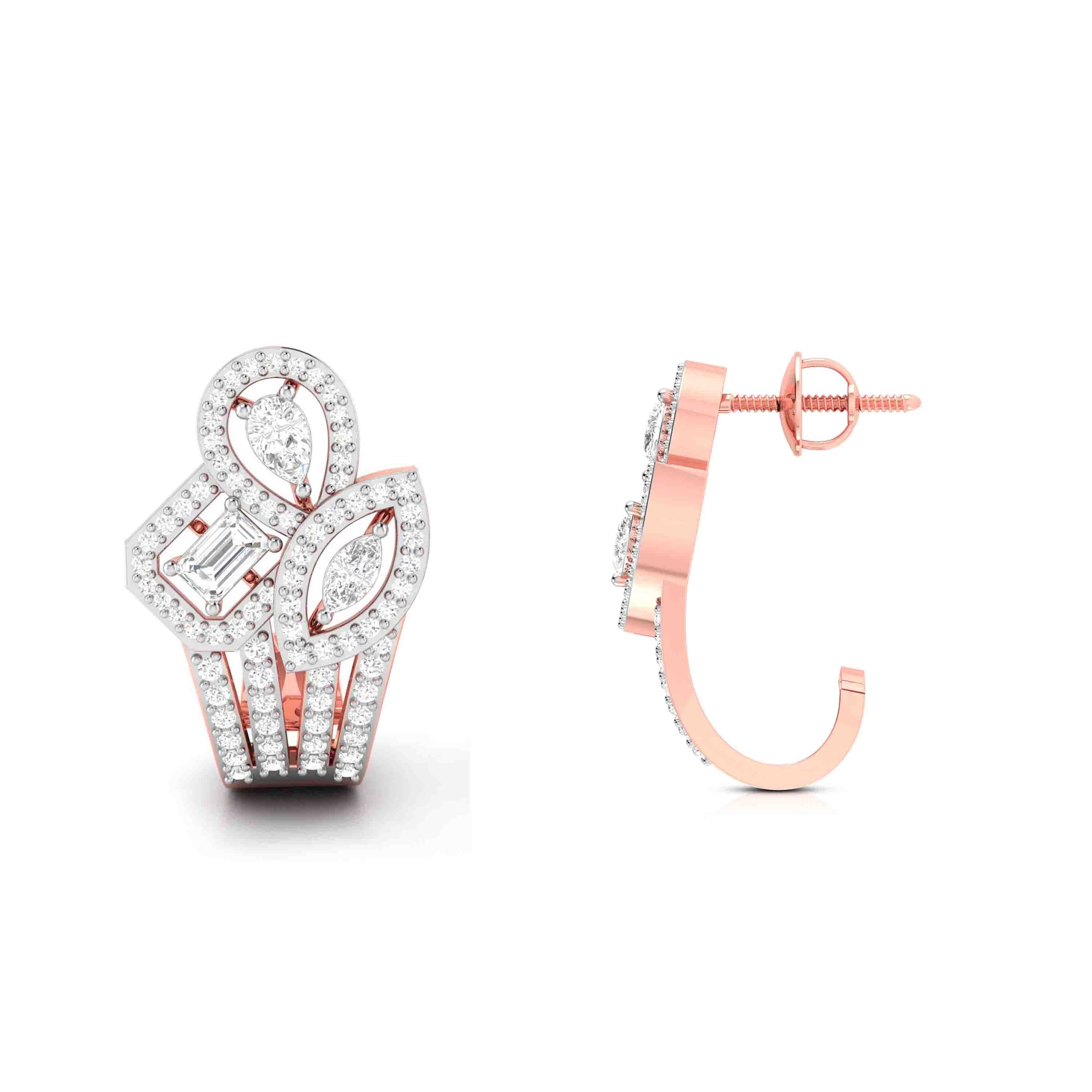 Designer earrings collection Trellis Lab Grown Diamond Bali Fiona Diamonds