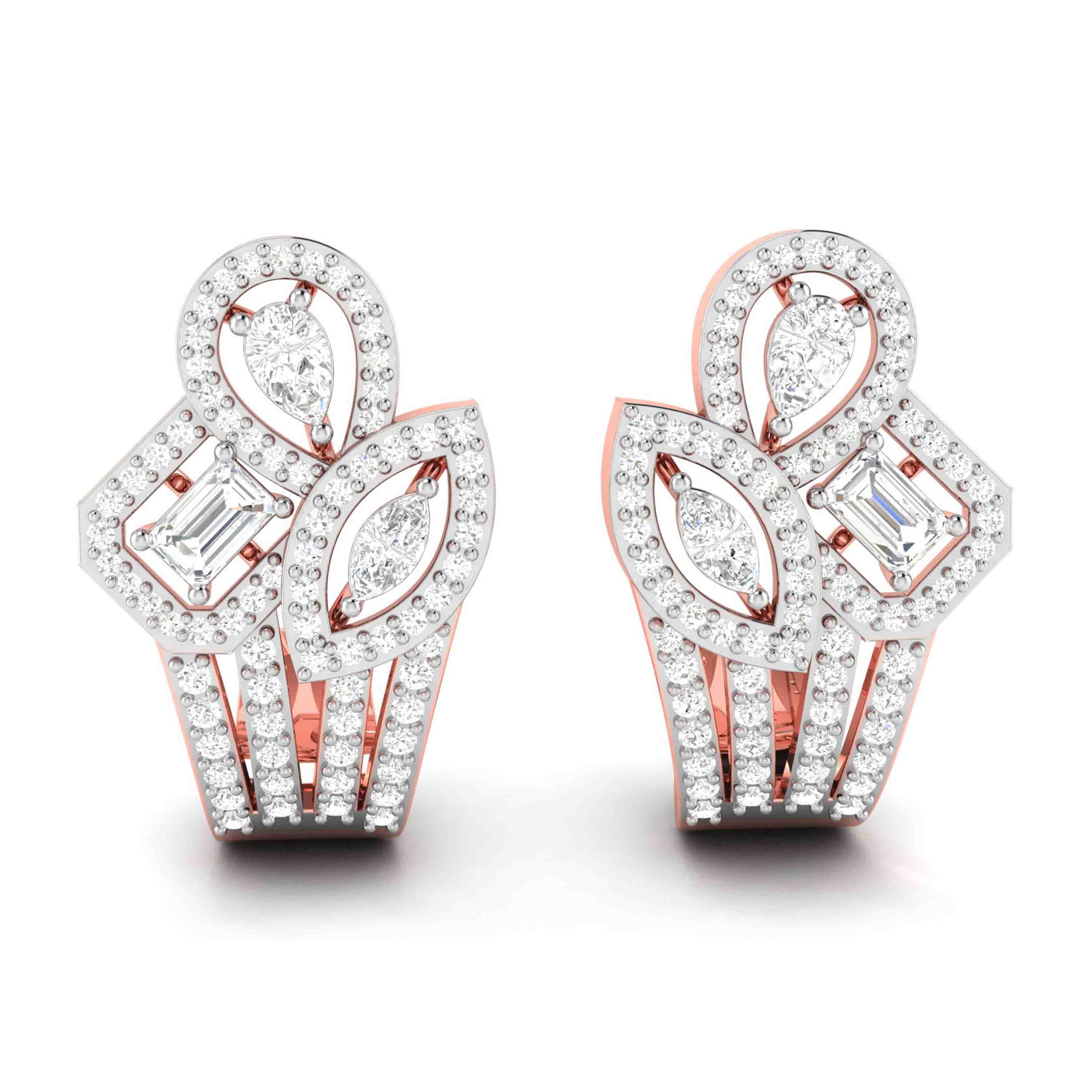 Designer earrings collection Trellis Lab Grown Diamond Bali Fiona Diamonds