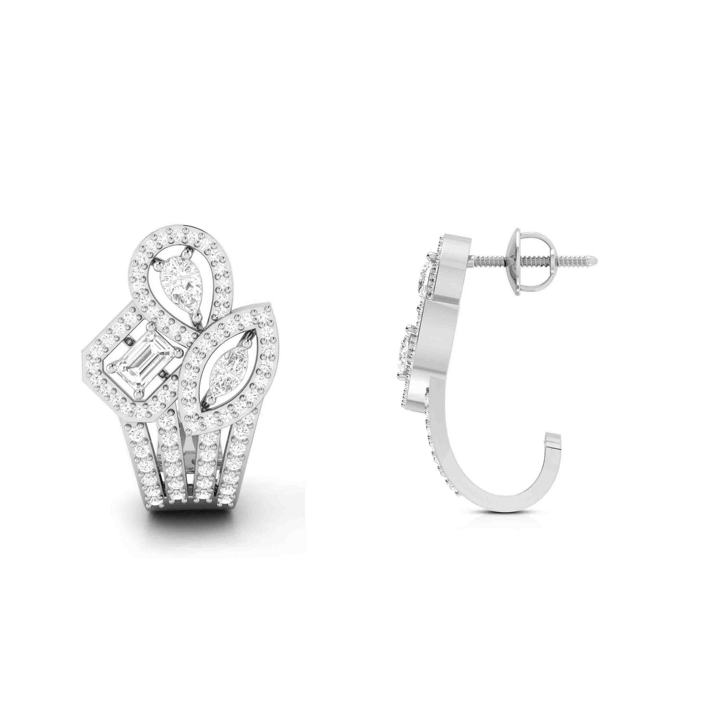 Load image into Gallery viewer, Designer earrings collection Trellis Lab Grown Diamond Bali Fiona Diamonds

