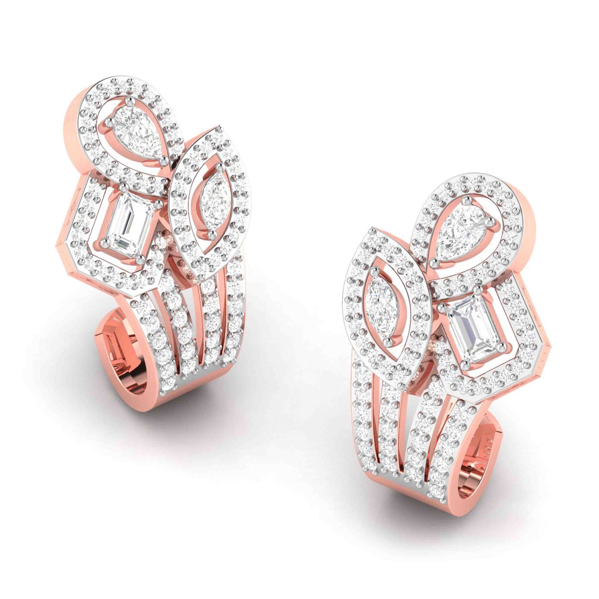 Designer earrings collection Trellis Lab Grown Diamond Bali Fiona Diamonds