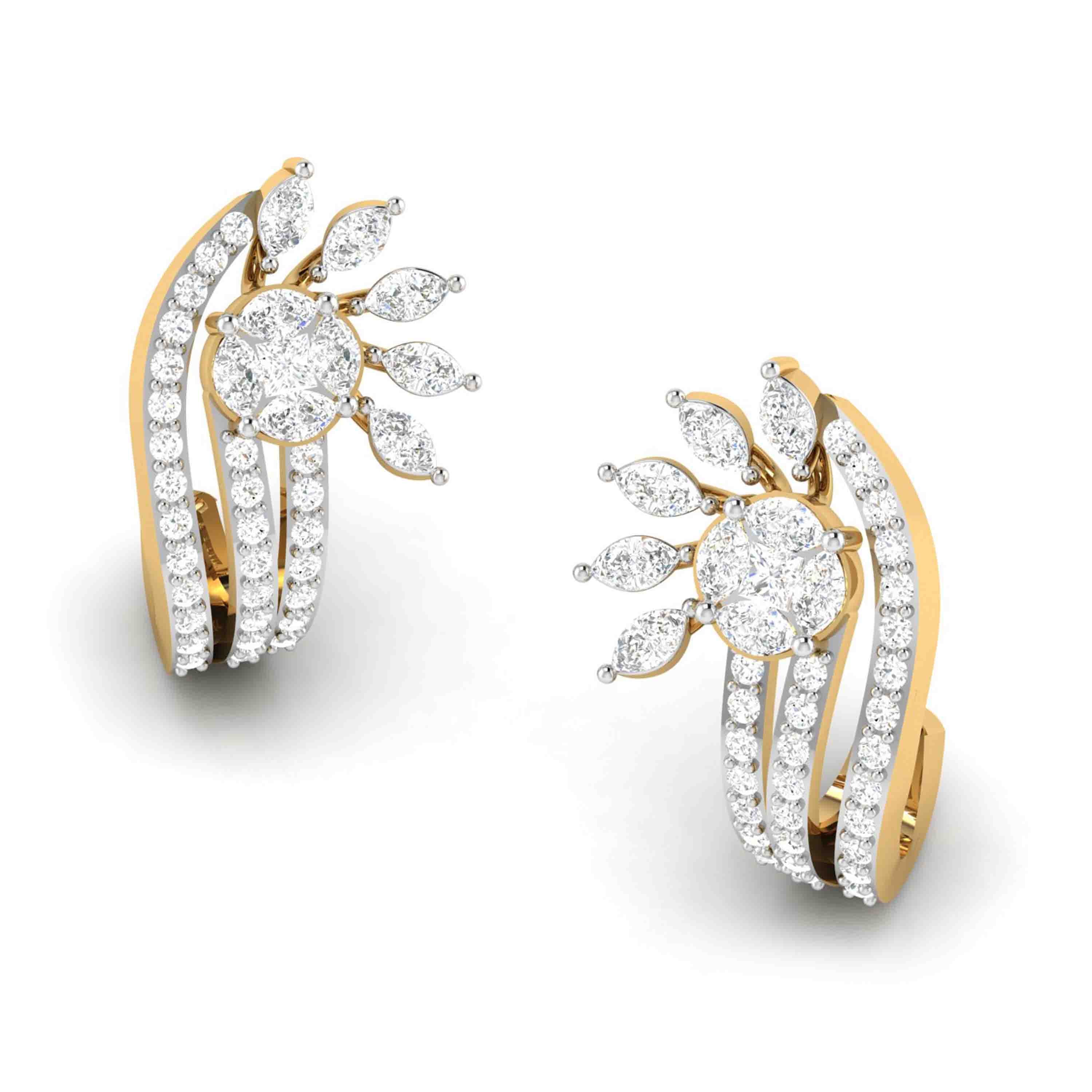 Designer earrings collection Sidereal Lab Grown Diamond Bali Fiona Diamonds