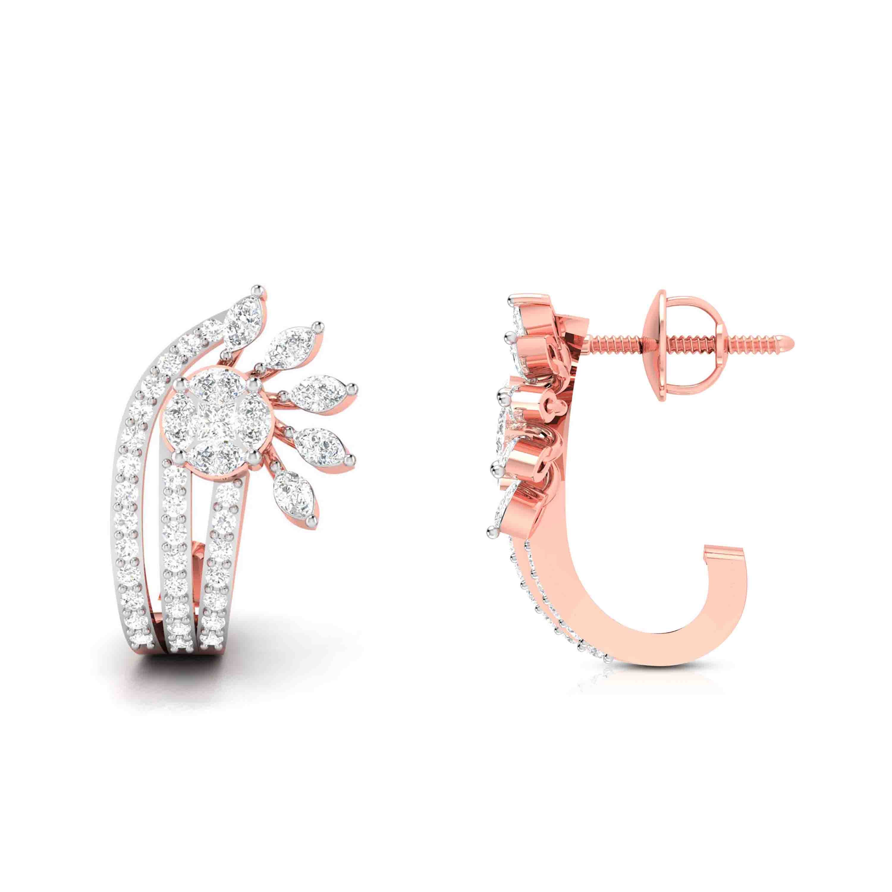 Designer earrings collection Sidereal Lab Grown Diamond Bali Fiona Diamonds