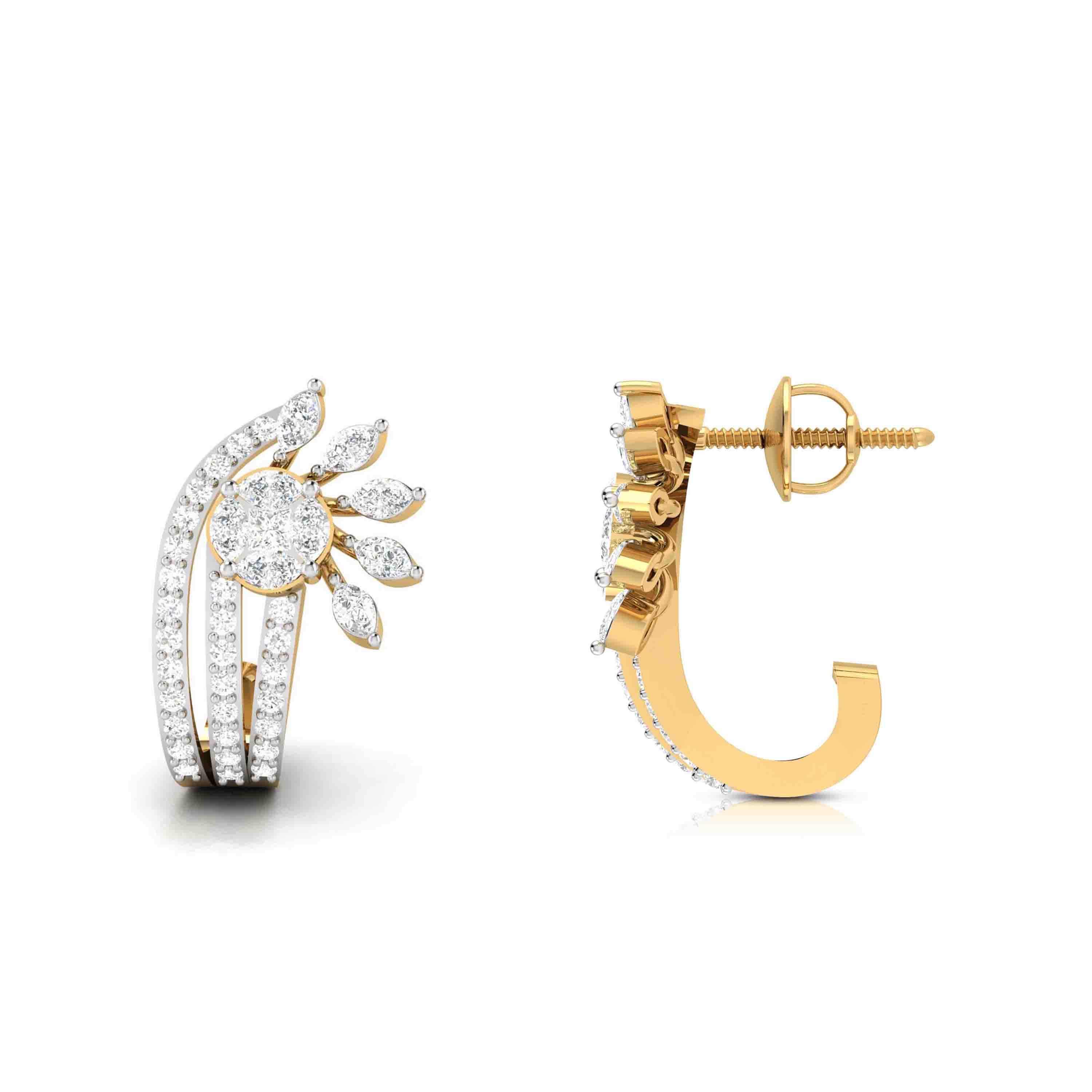 Designer earrings collection Sidereal Lab Grown Diamond Bali Fiona Diamonds
