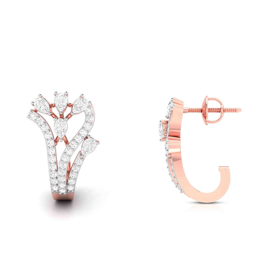 Load image into Gallery viewer, Latest earrings design Bean Lab Grown Diamond Bali Fiona Diamonds
