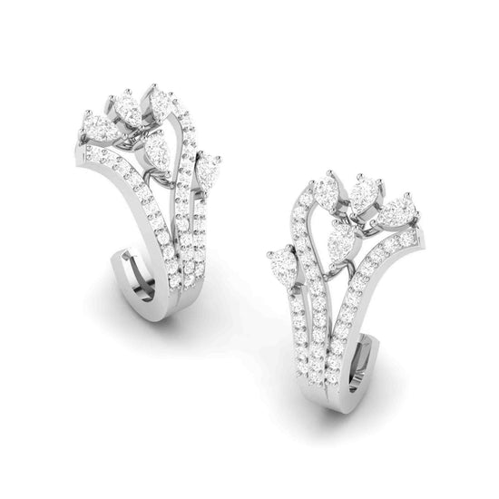 Latest earrings design Bean Lab Grown Diamond Bali Fiona Diamonds