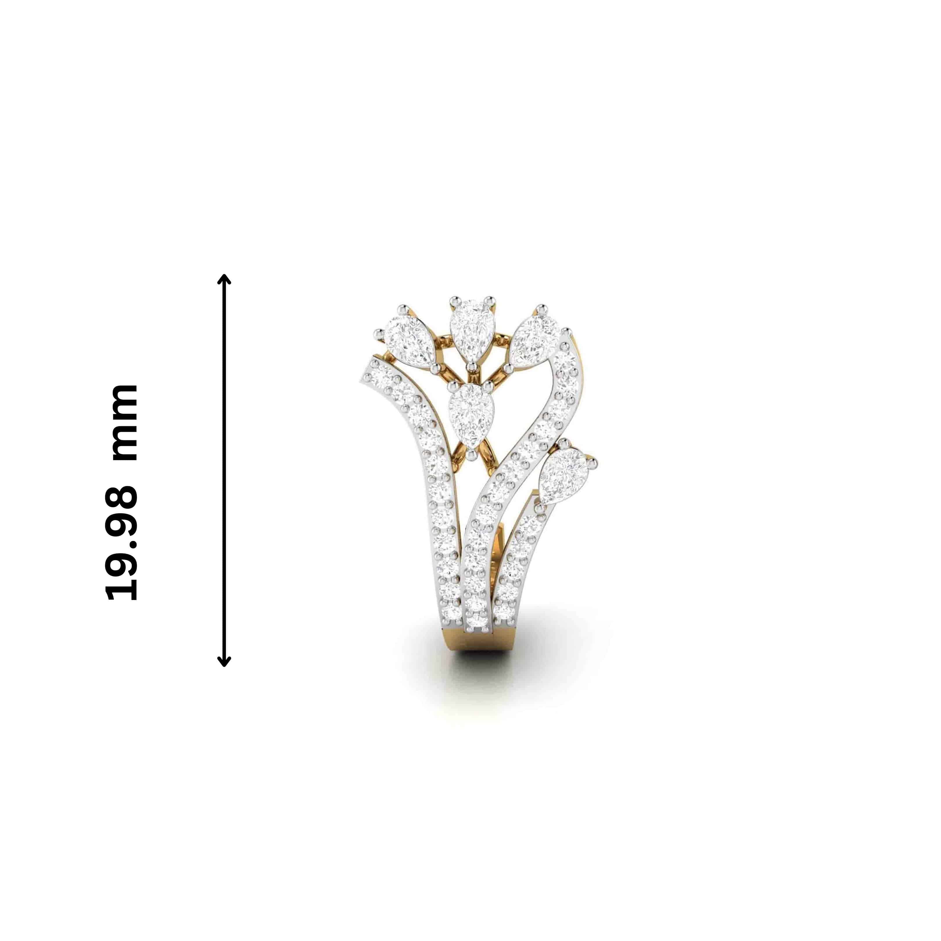 Latest earrings design Bean Lab Grown Diamond Bali Fiona Diamonds