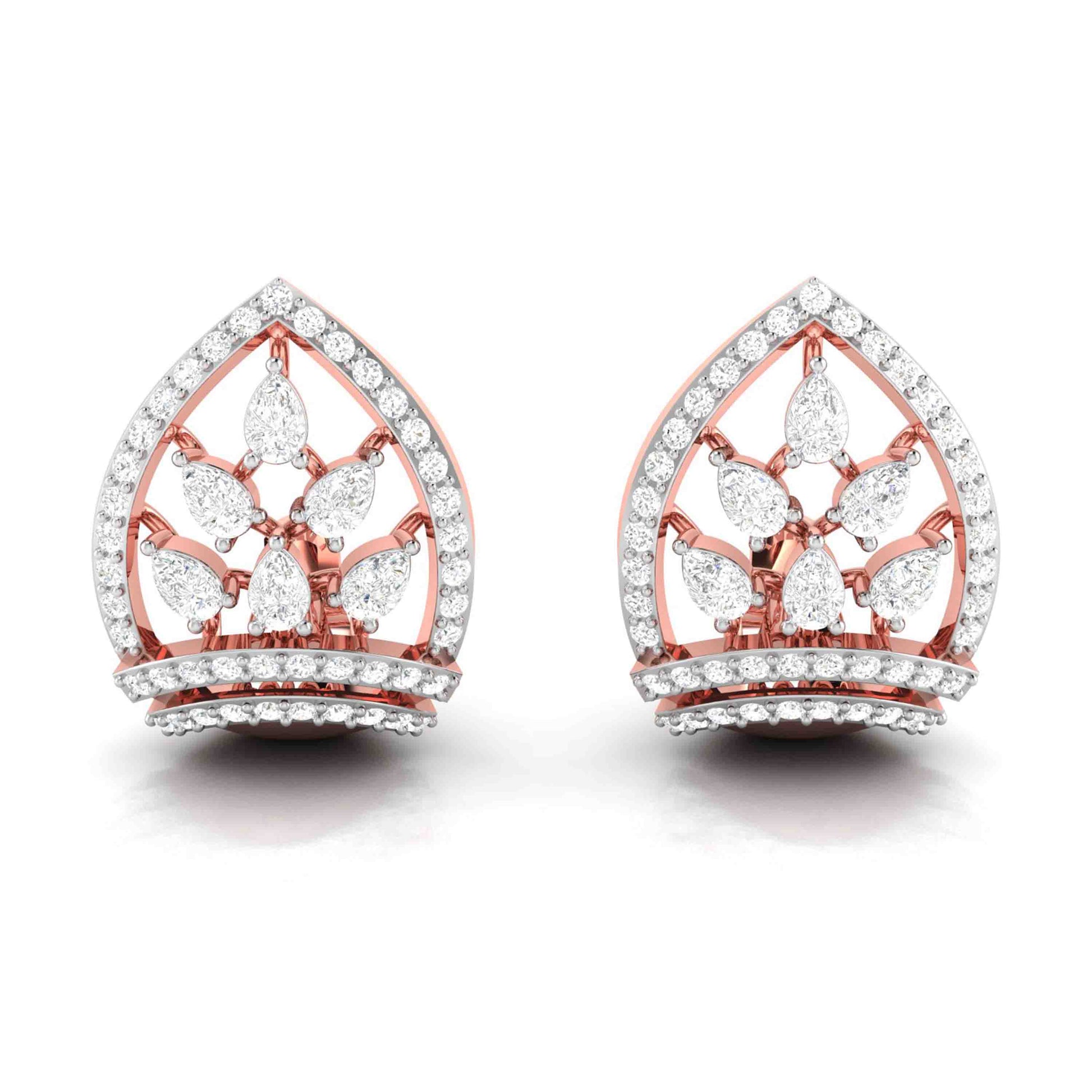 Small earrings design Primitive Lab Grown Diamond Earrings Fiona Diamonds
