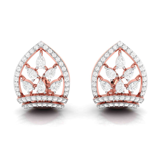 Small earrings design Primitive Lab Grown Diamond Earrings Fiona Diamonds