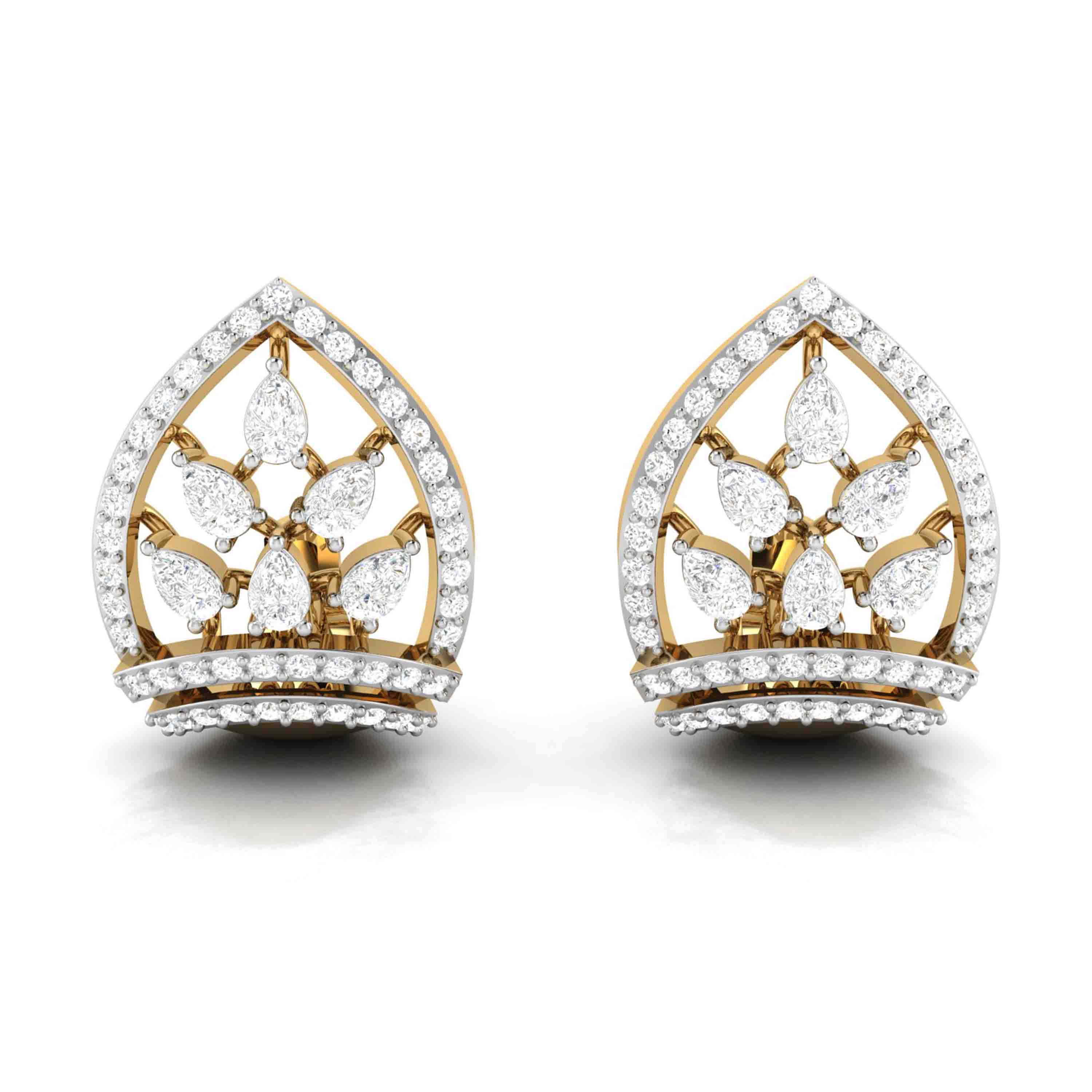 Designer earrings collection Nayab Lab Grown Diamond Earrings Fiona Diamonds