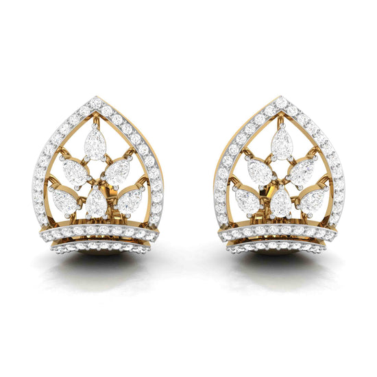Designer earrings collection Nayab Lab Grown Diamond Earrings Fiona Diamonds