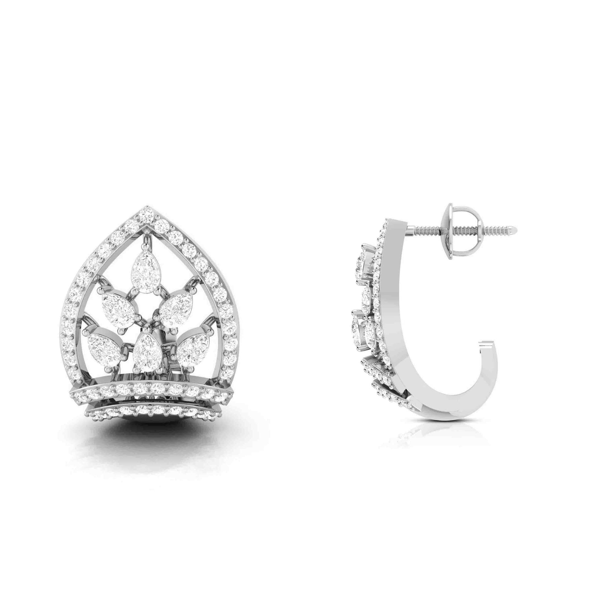 Designer earrings collection Nayab Lab Grown Diamond Earrings Fiona Diamonds