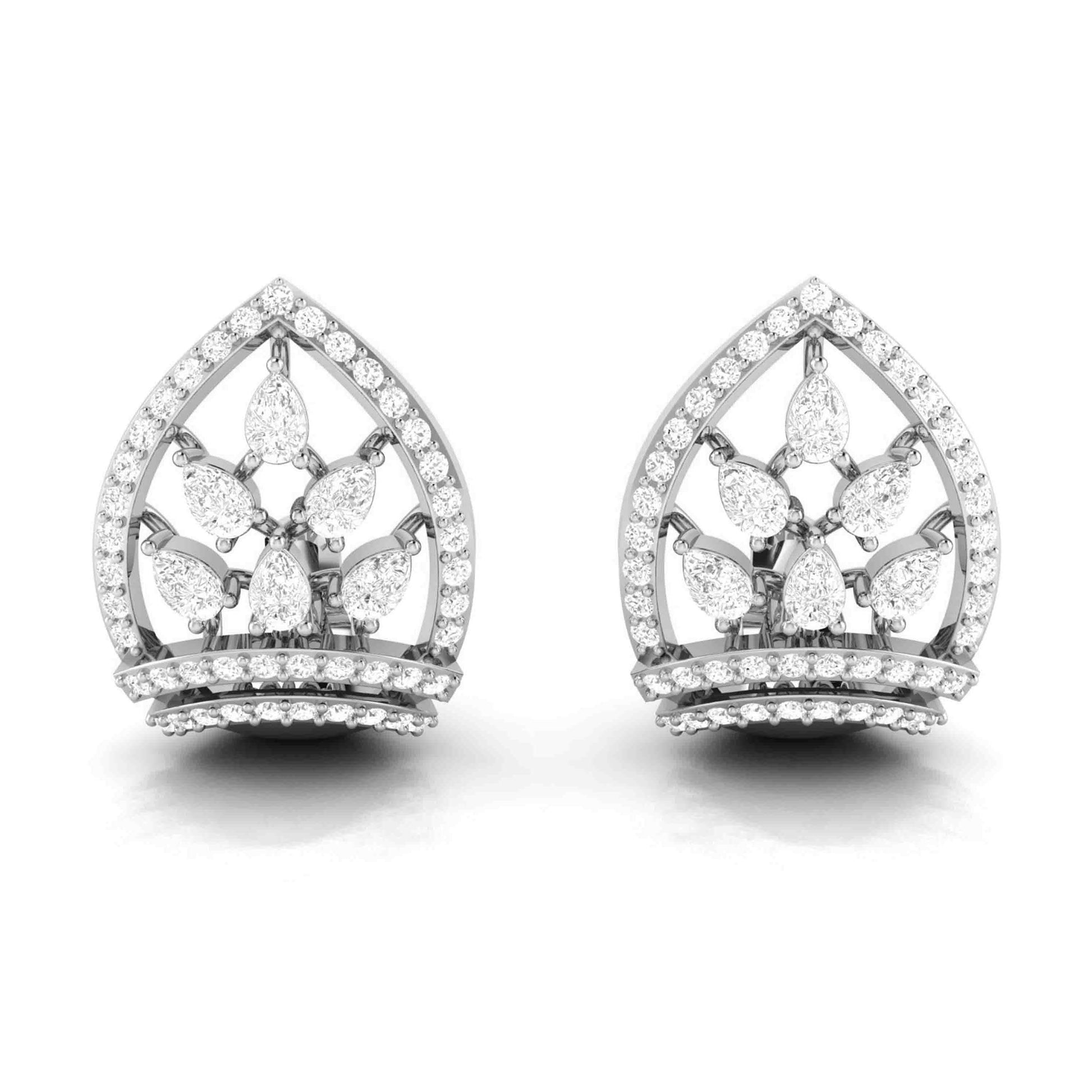 Designer earrings collection Nayab Lab Grown Diamond Earrings Fiona Diamonds