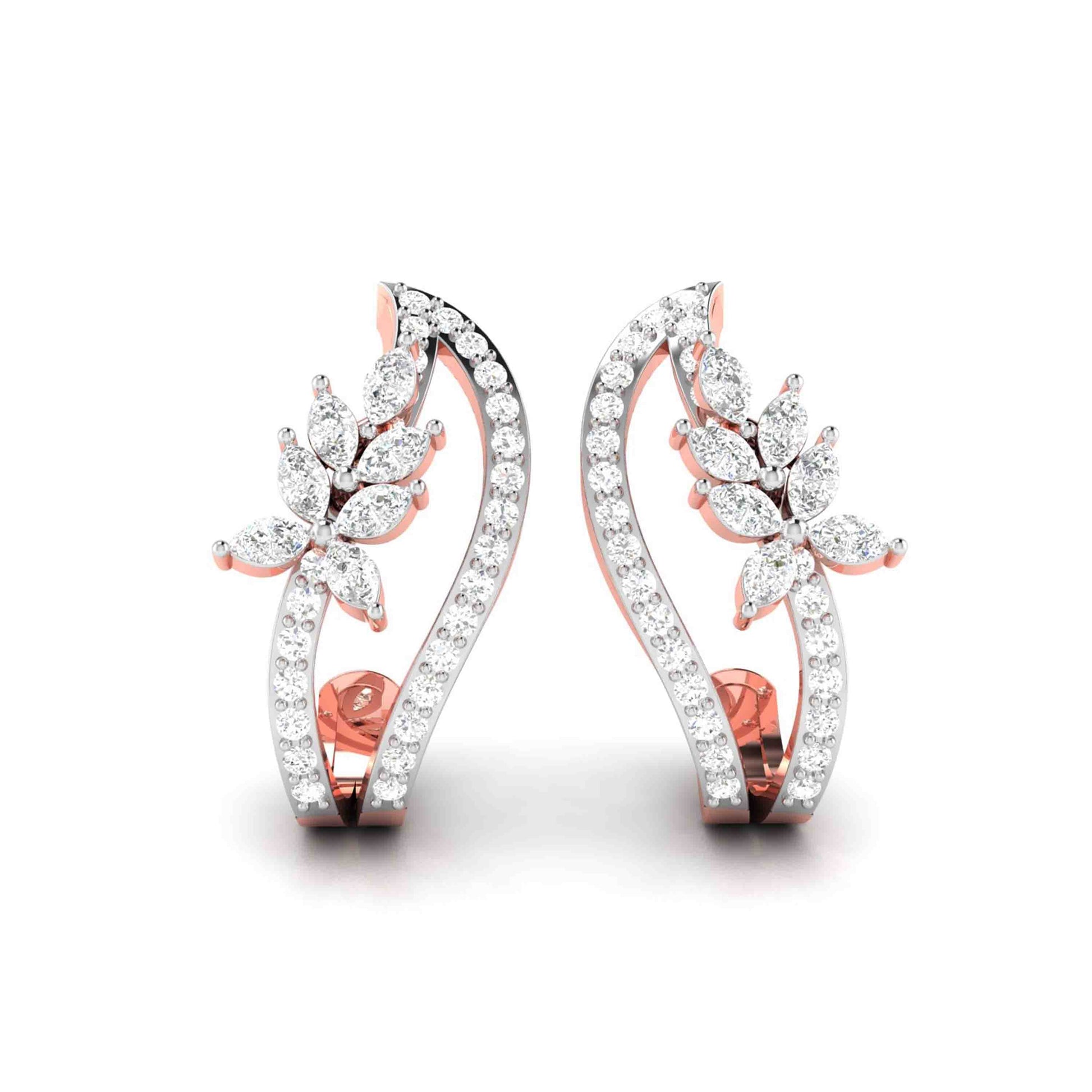 Latest earrings design Joelle Lab Grown Diamond Earrings Fiona Diamonds
