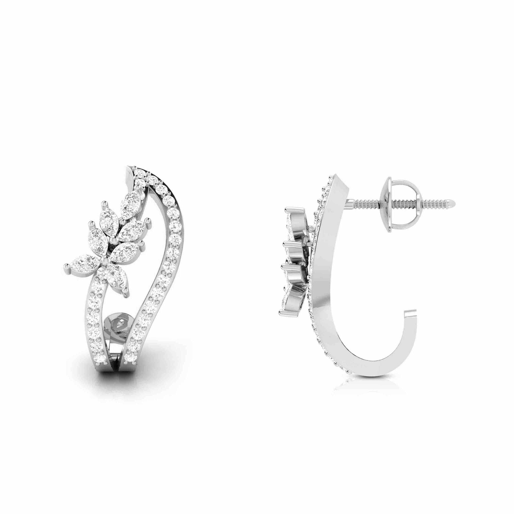 Latest earrings design Joelle Lab Grown Diamond Earrings Fiona Diamonds