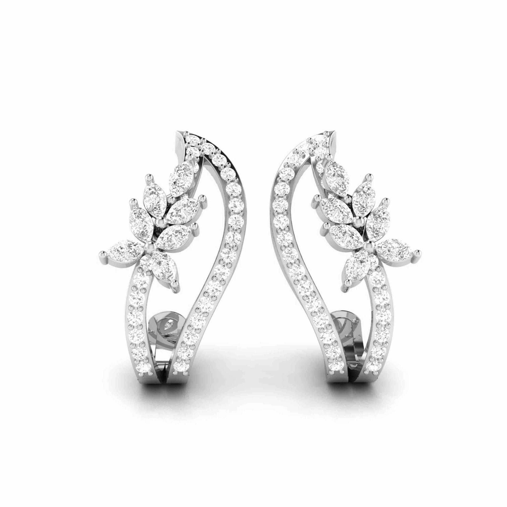 Latest earrings design Joelle Lab Grown Diamond Earrings Fiona Diamonds