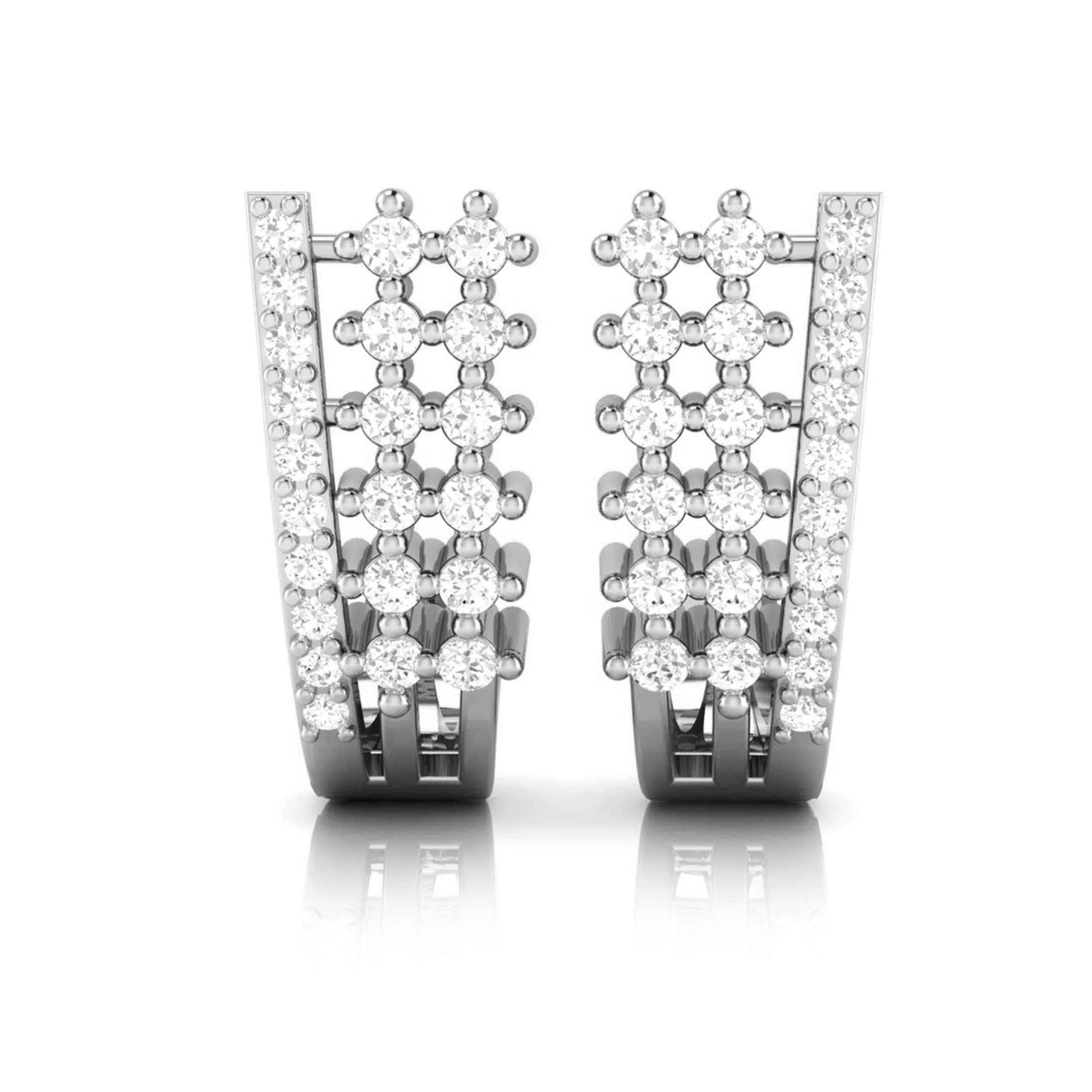 Fancy earrings design Trios Lab Grown Diamond Bali Fiona Diamonds
