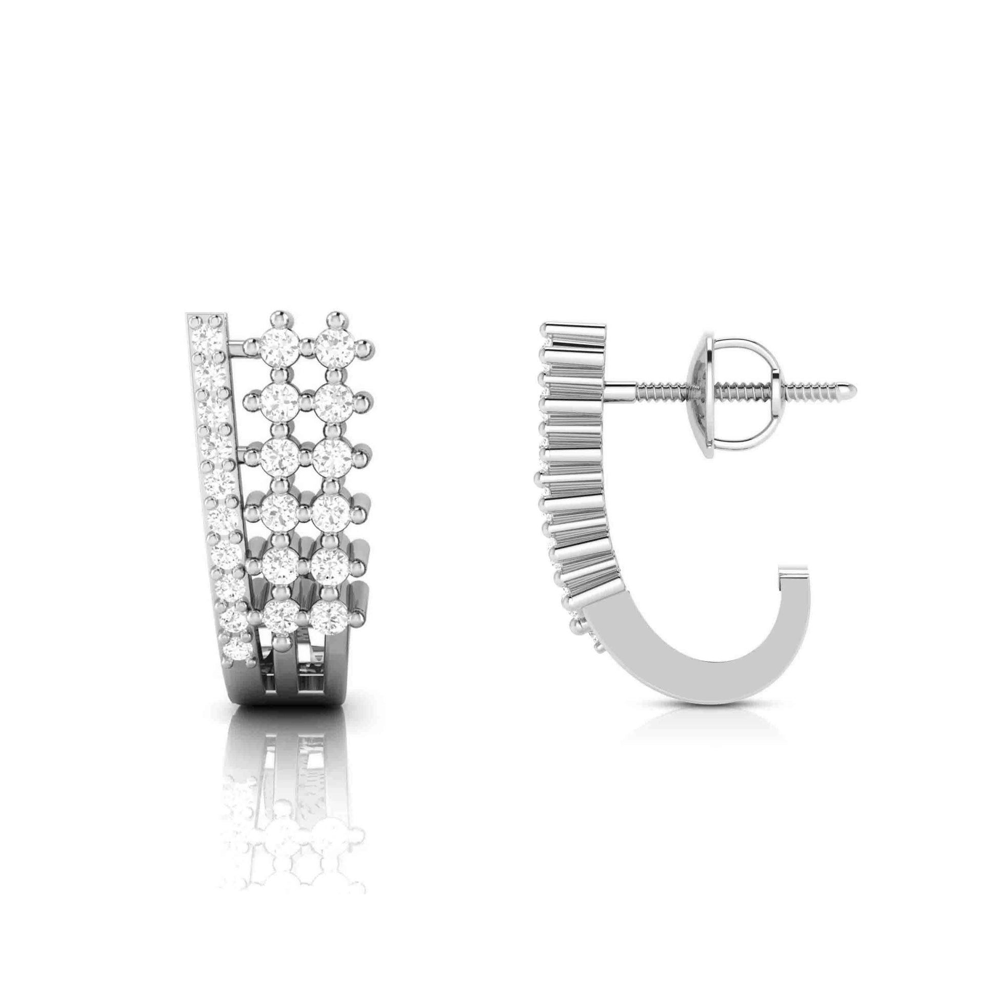 Fancy earrings design Trios Lab Grown Diamond Bali Fiona Diamonds