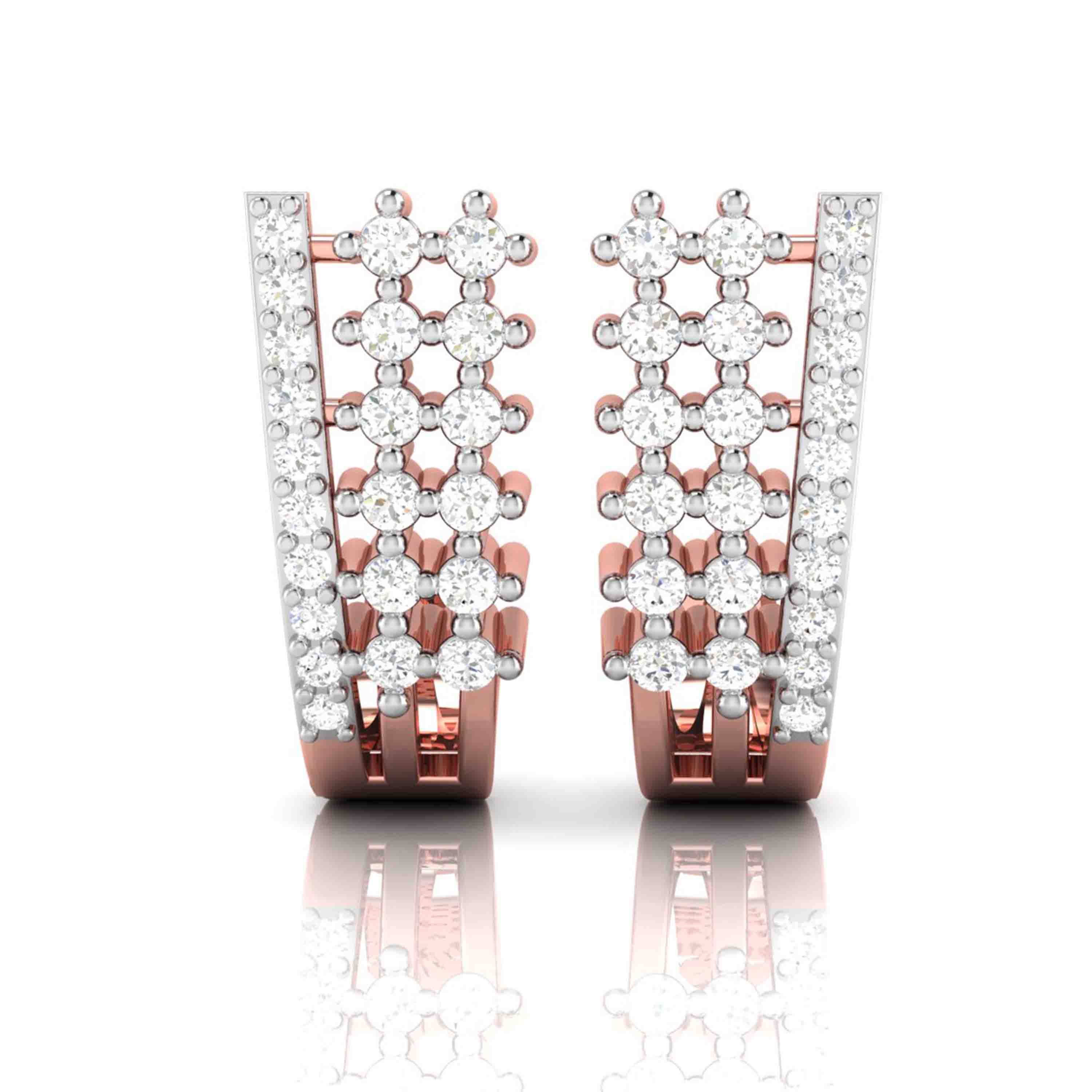 Fancy earrings design Trios Lab Grown Diamond Bali Fiona Diamonds
