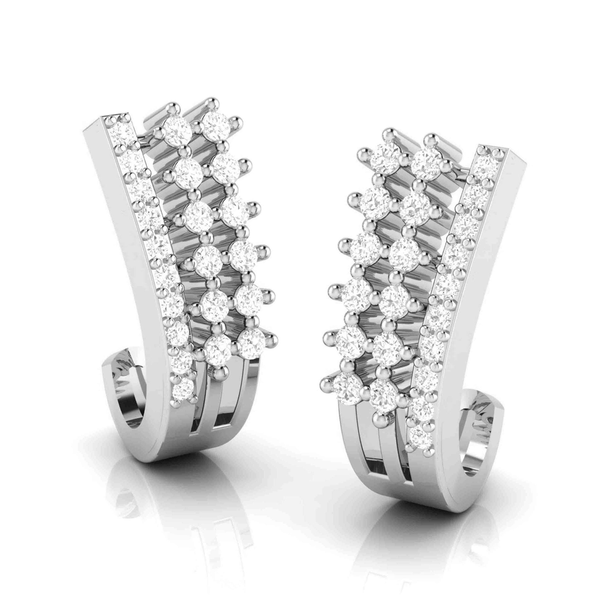 Fancy earrings design Trios Lab Grown Diamond Bali Fiona Diamonds