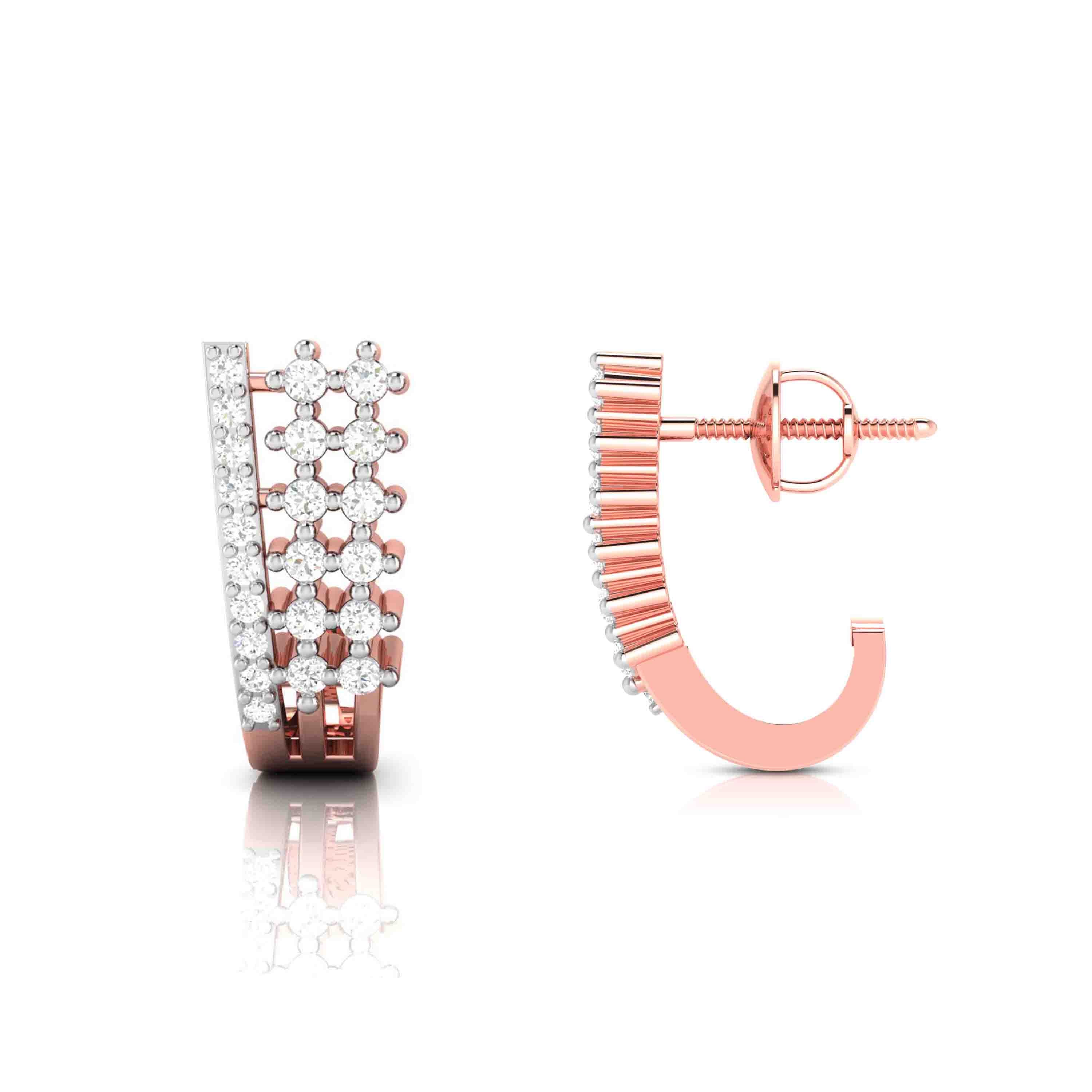 Fancy earrings design Trios Lab Grown Diamond Bali Fiona Diamonds